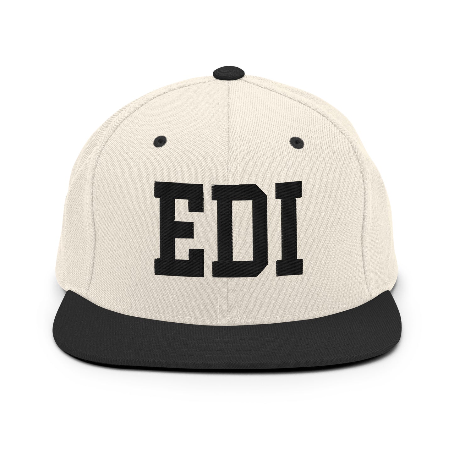 College-Style Classic Snapback Hat • Black • EDI Edinburgh Souvenir • YHM Designs - Image 31