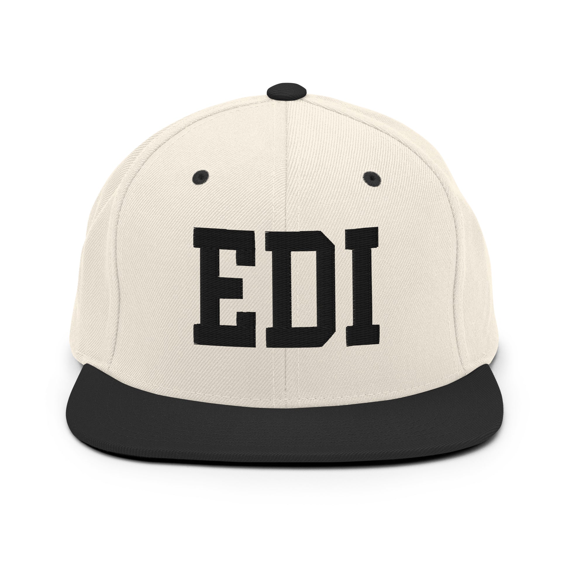 College-Style Classic Snapback Hat • Black • EDI Edinburgh Souvenir • YHM Designs - Image 31