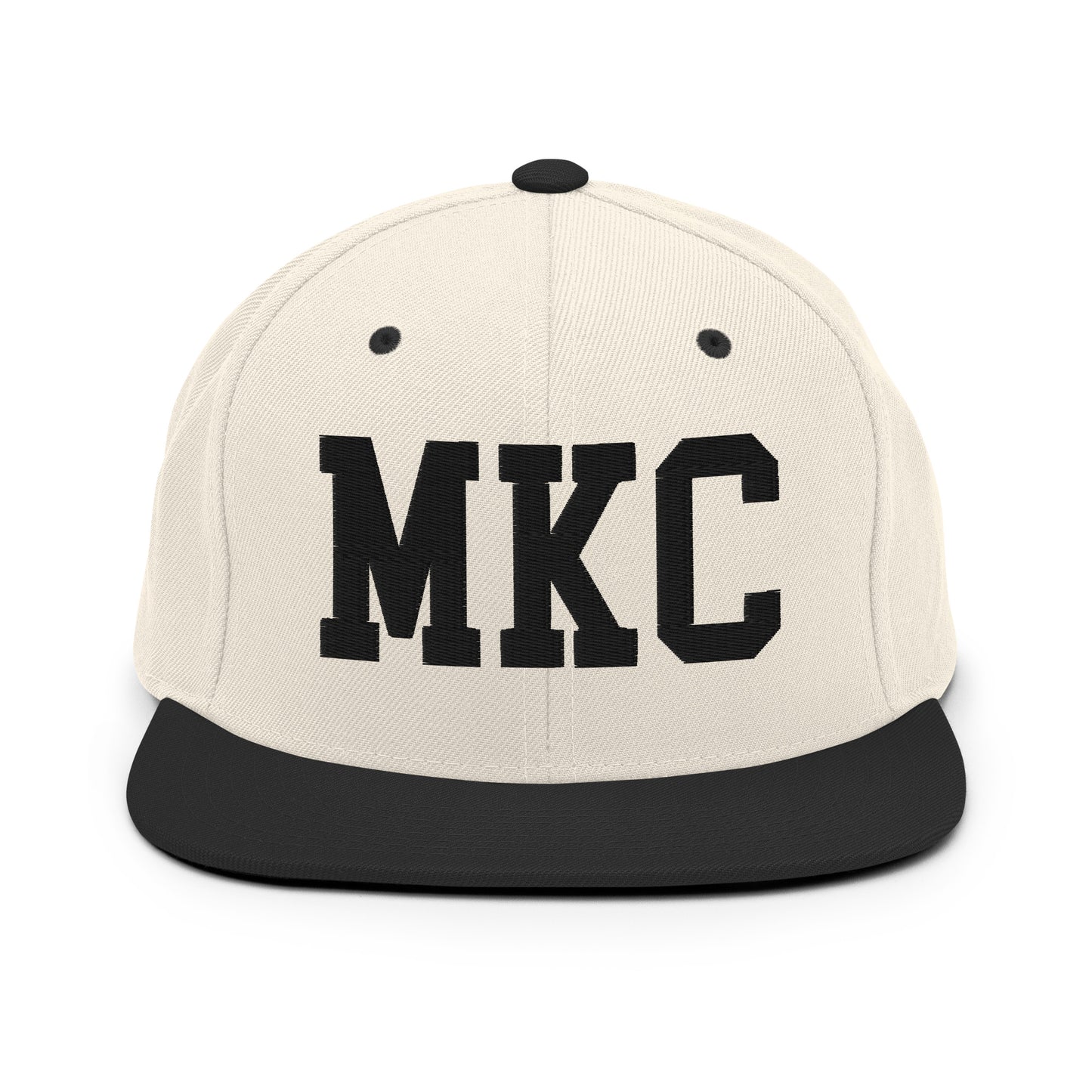 College-Style Classic Snapback Hat • Black • MKC Kansas City Souvenir • YHM Designs - Image 31