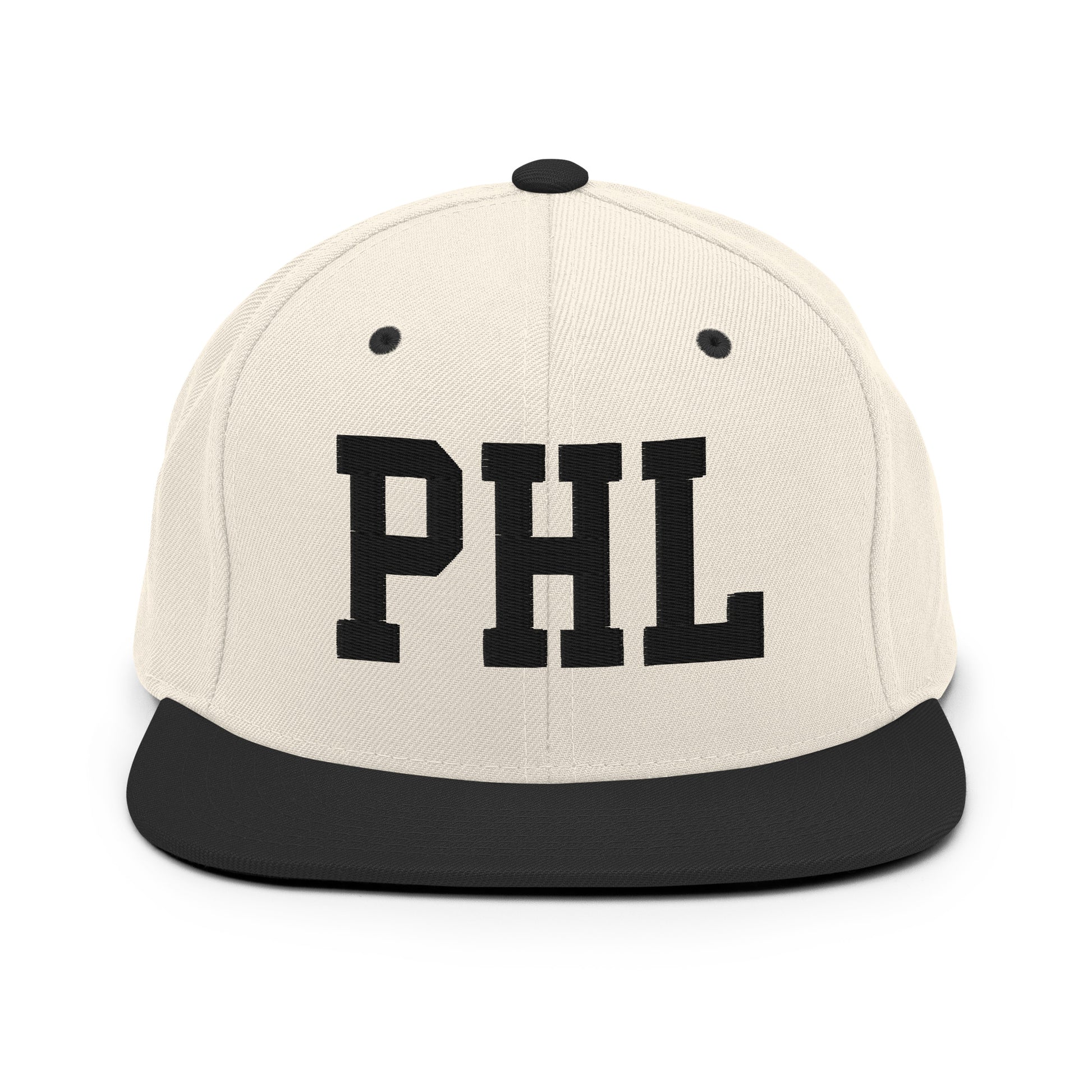 College-Style Classic Snapback Hat • Black • PHL Philadelphia Souvenir • YHM Designs - Image 31