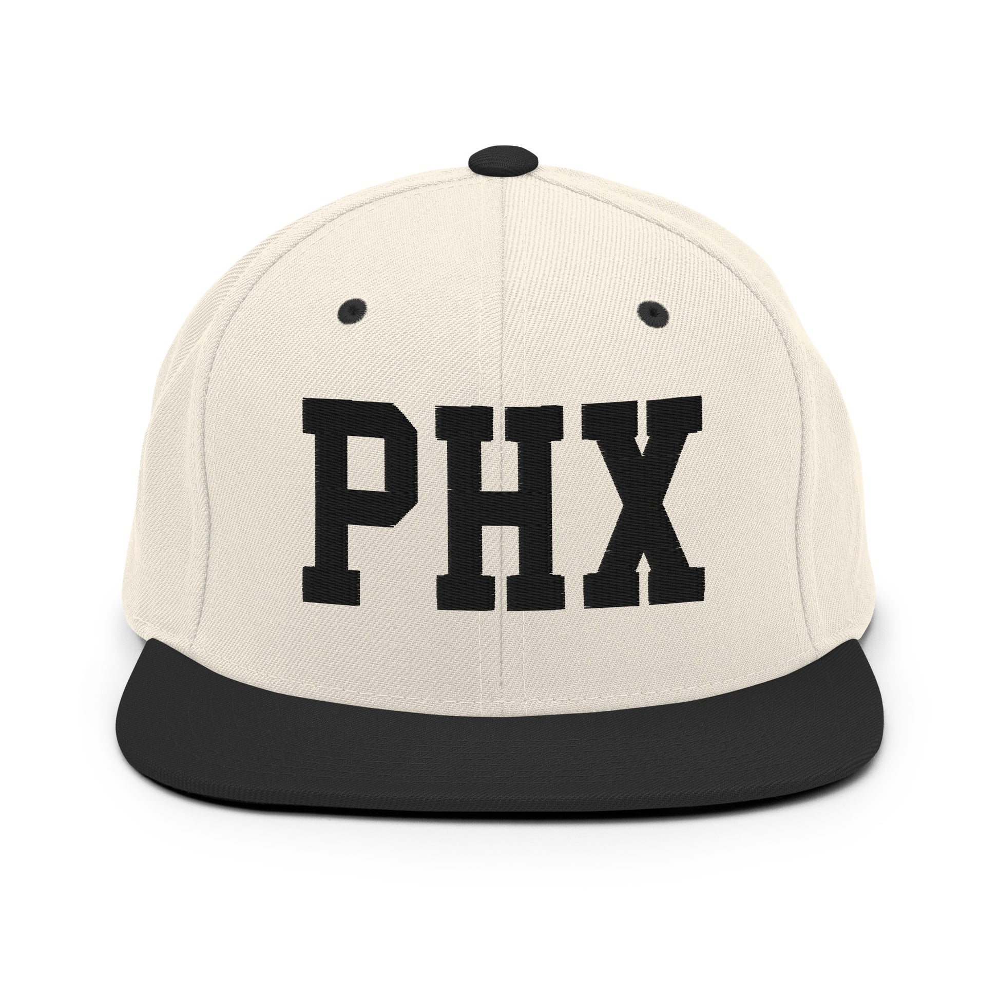 College-Style Classic Snapback Hat • Black • PHX Phoenix Souvenir • YHM Designs - Image 31