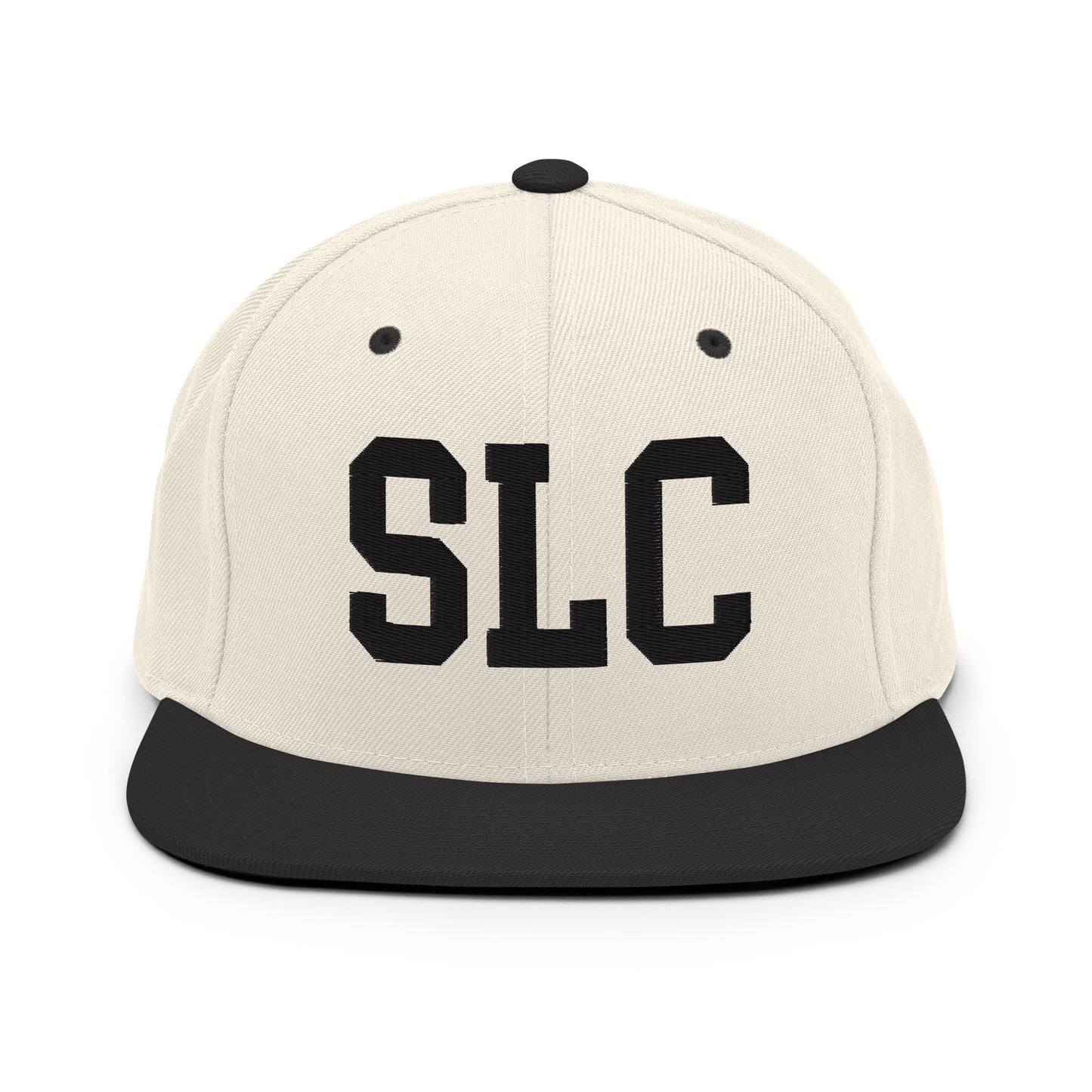 College-Style Classic Snapback Hat • Black • SLC Salt Lake City Souvenir • YHM Designs - Image 31
