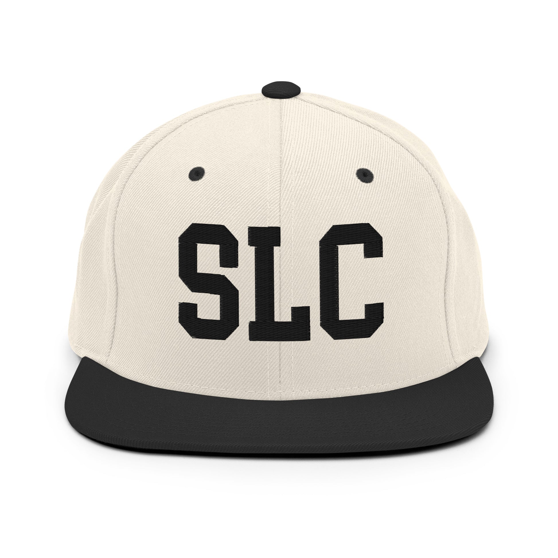 College-Style Classic Snapback Hat • Black • SLC Salt Lake City Souvenir • YHM Designs - Image 31