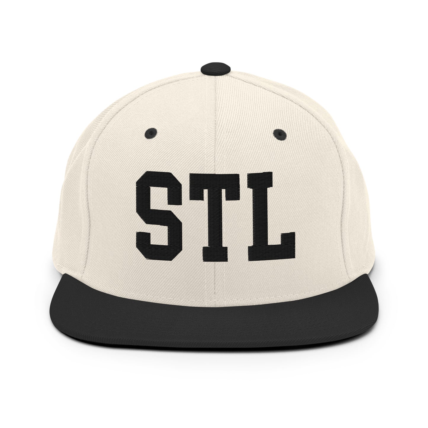 College-Style Classic Snapback Hat • Black • STL St. Louis • YHM Designs - Image 31