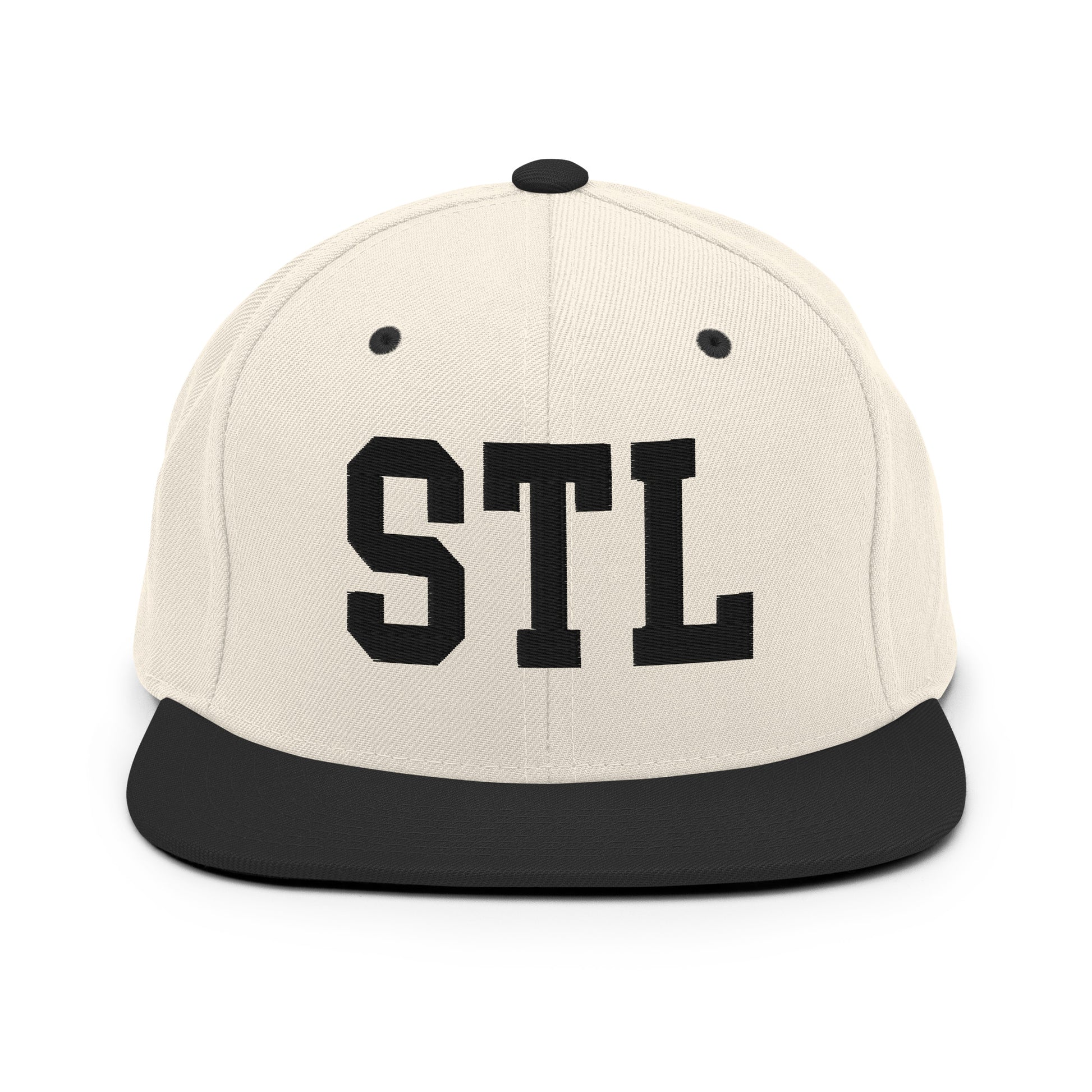 College-Style Classic Snapback Hat • Black • STL St. Louis • YHM Designs - Image 31