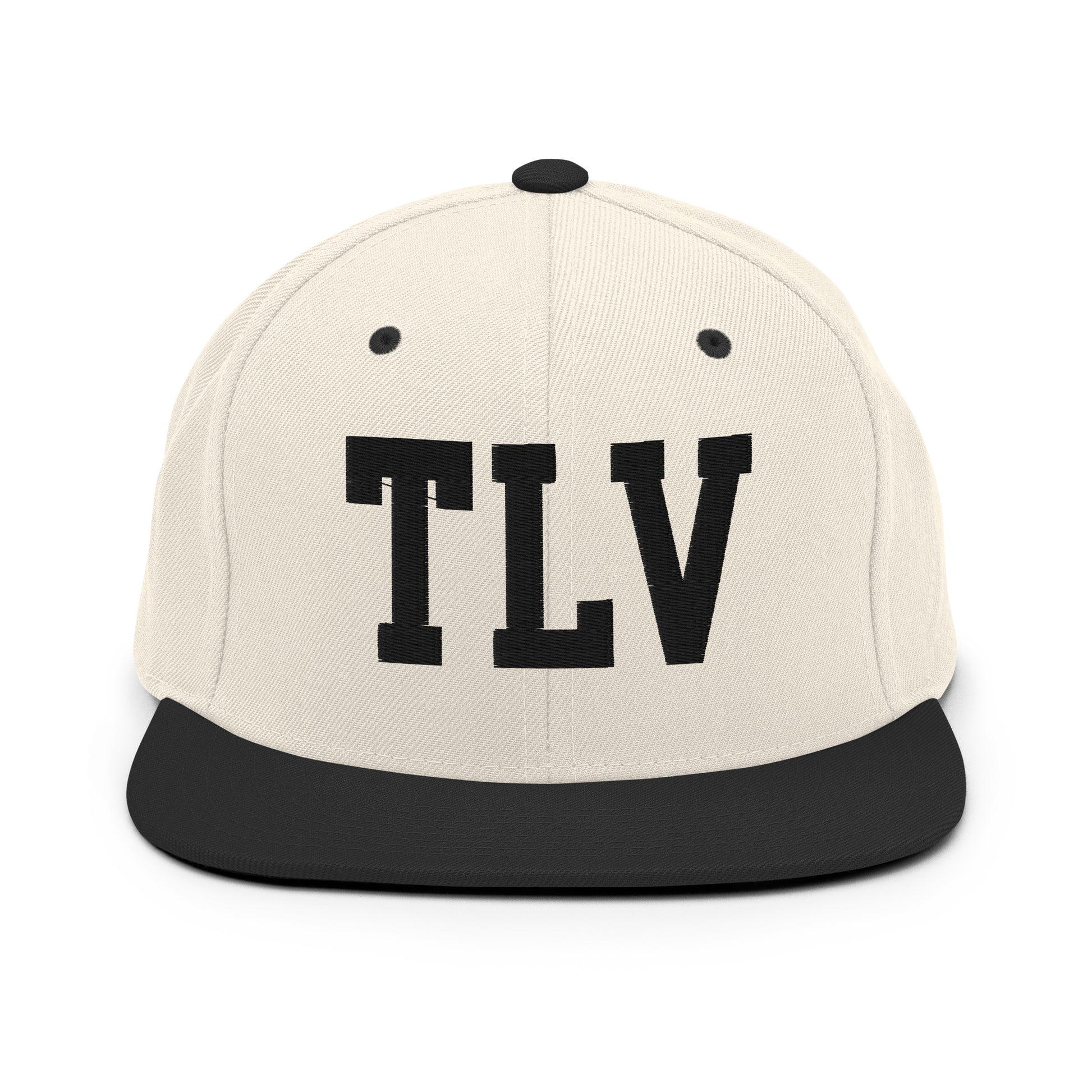 College-Style Classic Snapback Hat • Black • TLV Tel Aviv • YHM Designs - Image 31