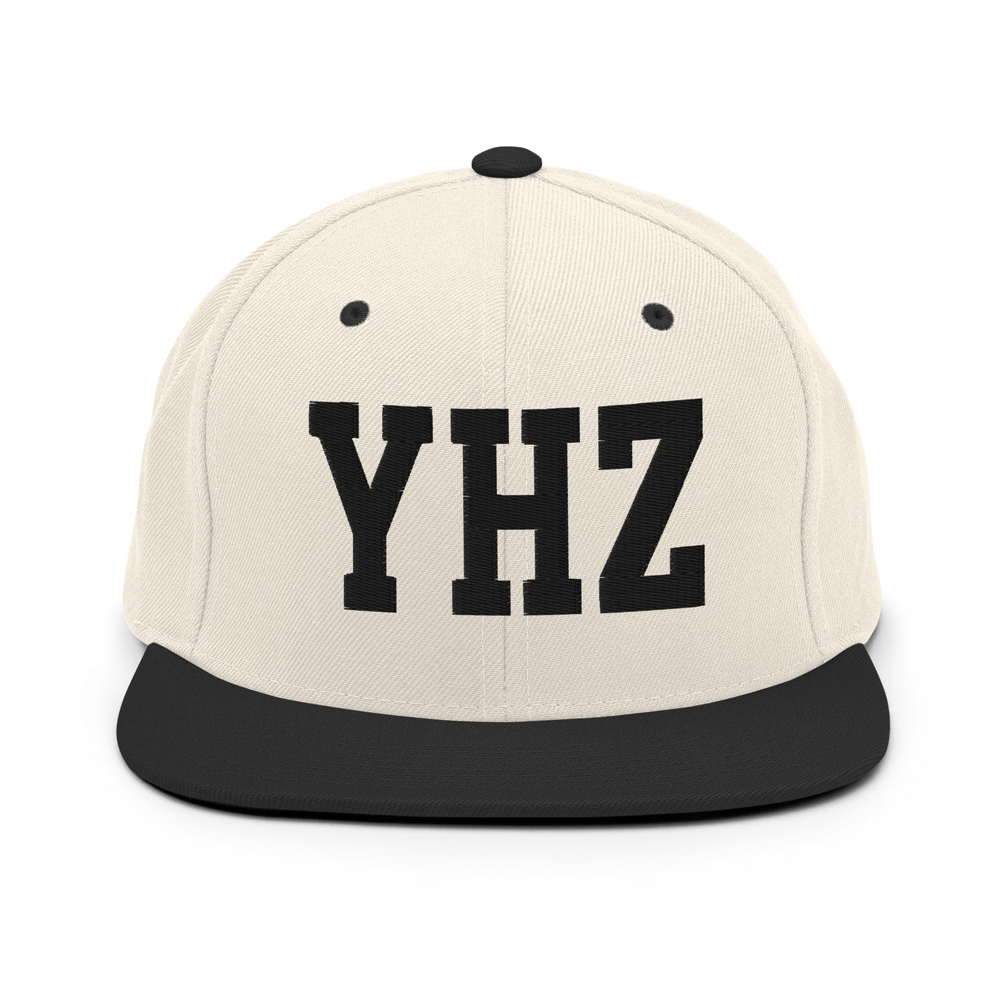 College-Style Classic Snapback Hat • Black • YHZ Halifax Souvenir • YHM Designs - Image 31