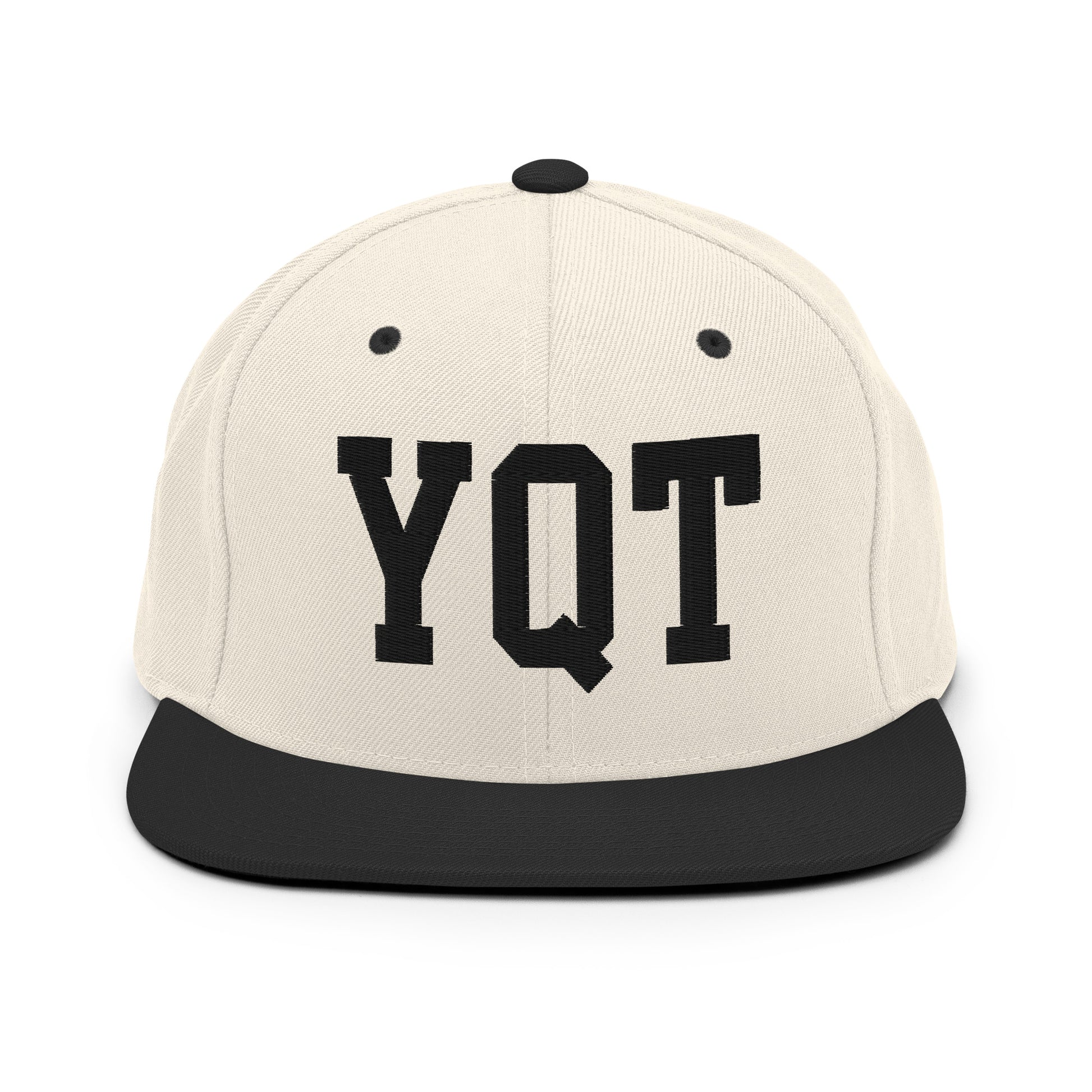 College-Style Classic Snapback Hat • Black • YQT Thunder Bay Souvenir • YHM Designs - Image 31