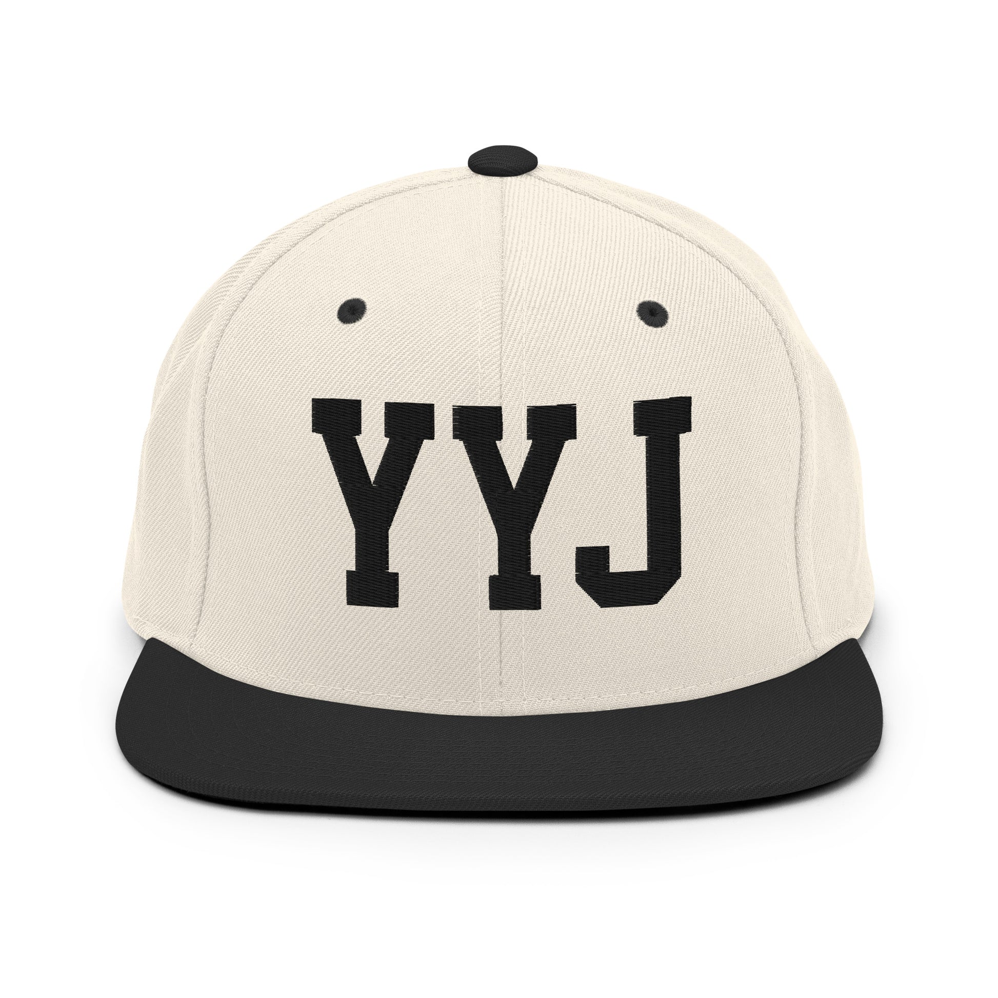 College-Style Classic Snapback Hat • Black • YYJ Victoria • YHM Designs - Image 31