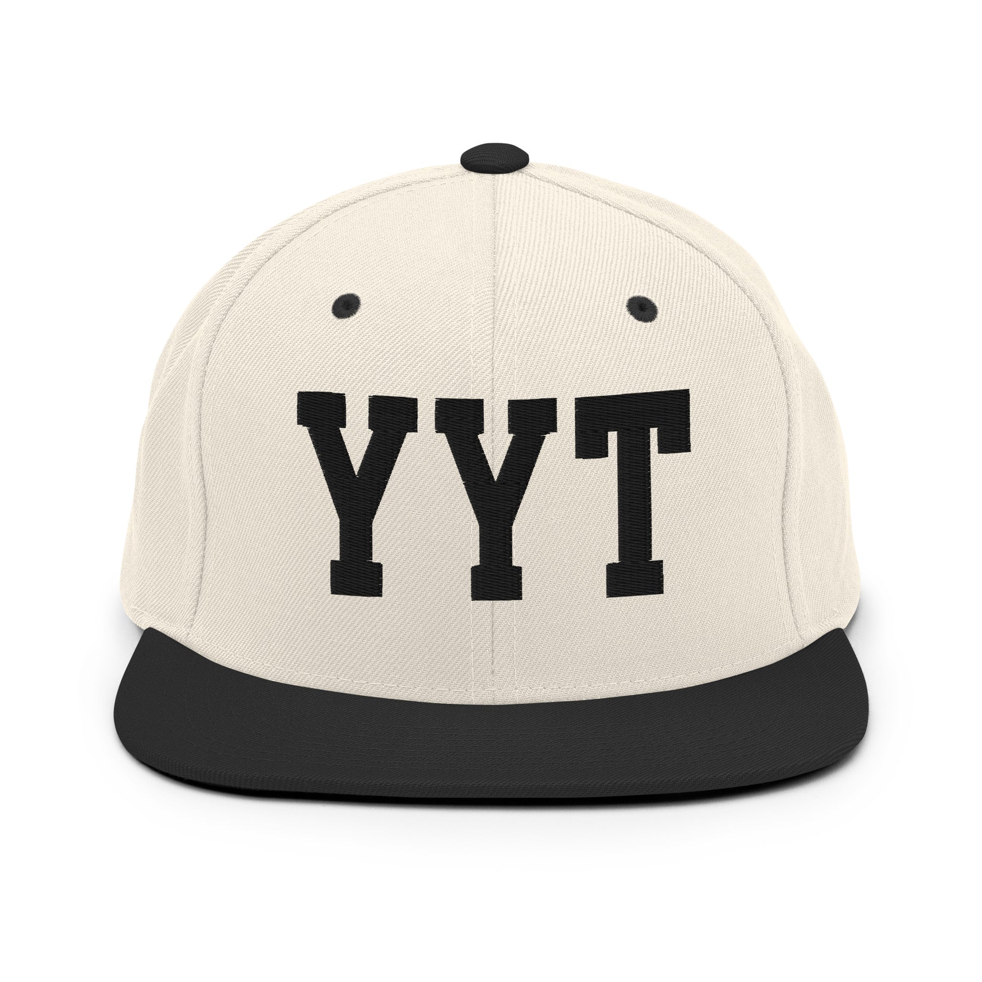 College-Style Classic Snapback Hat • Black • YYT St. John's • YHM Designs - Image 31