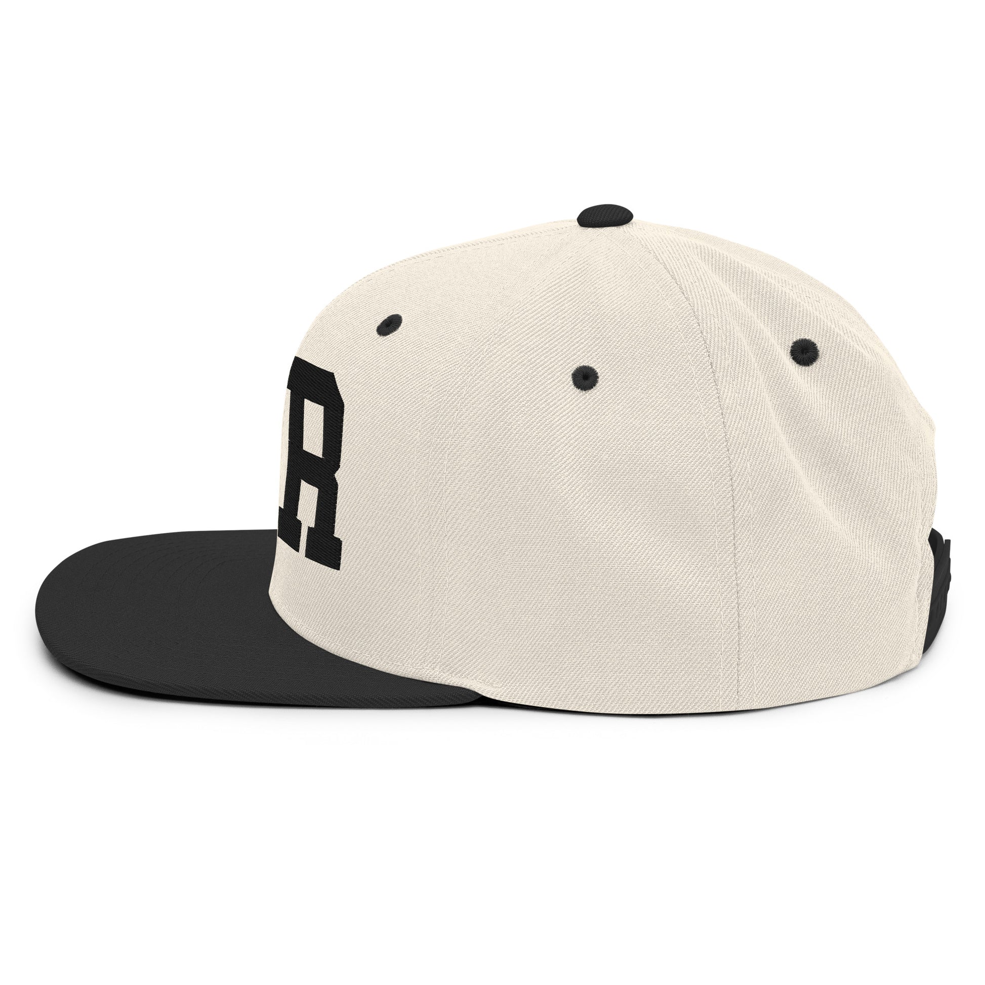 College-Style Classic Snapback Hat • Black • BER Berlin • YHM Designs - Image 33