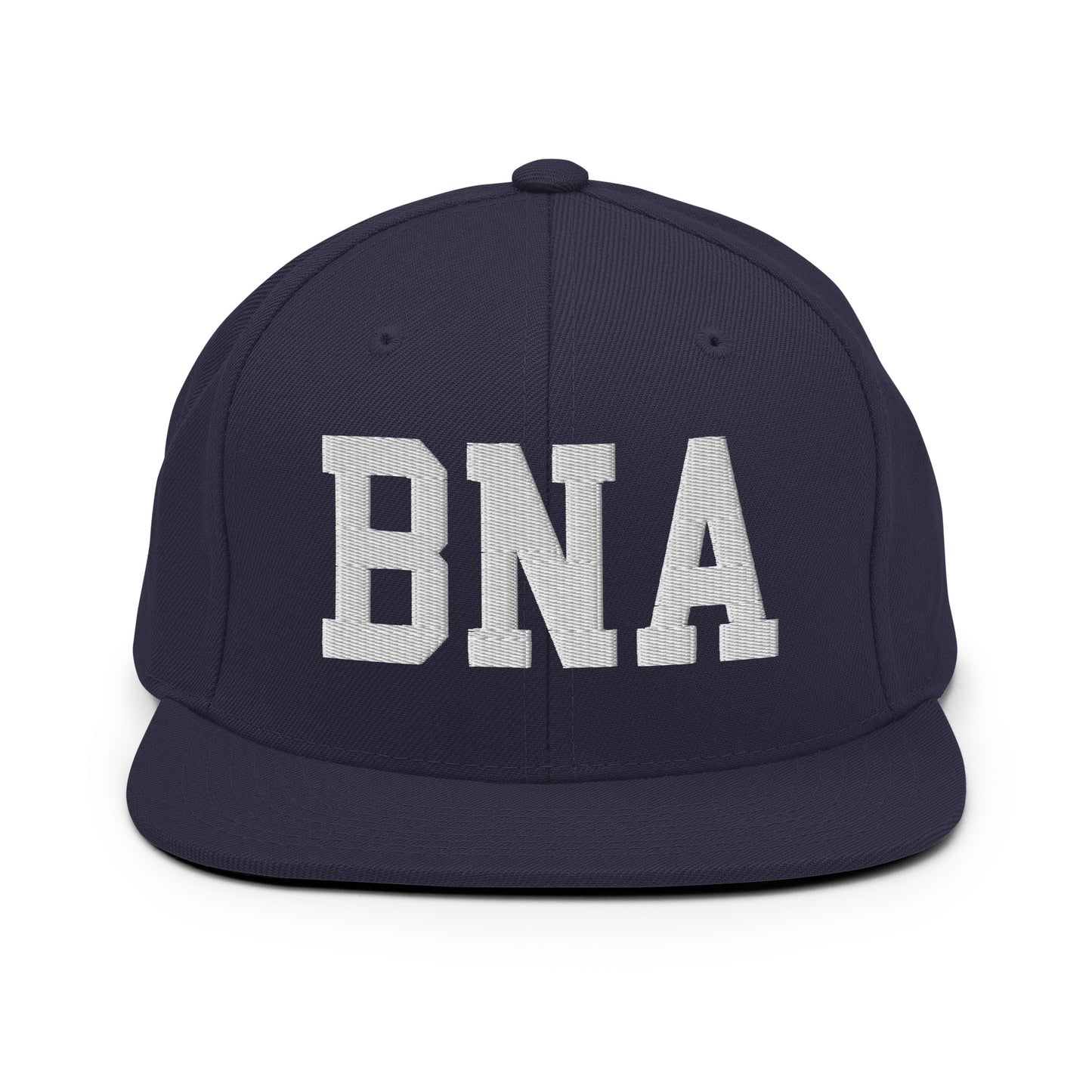 College-Style Classic Snapback Hat • White • BNA Nashville Souvenir • YHM Designs - Image 15