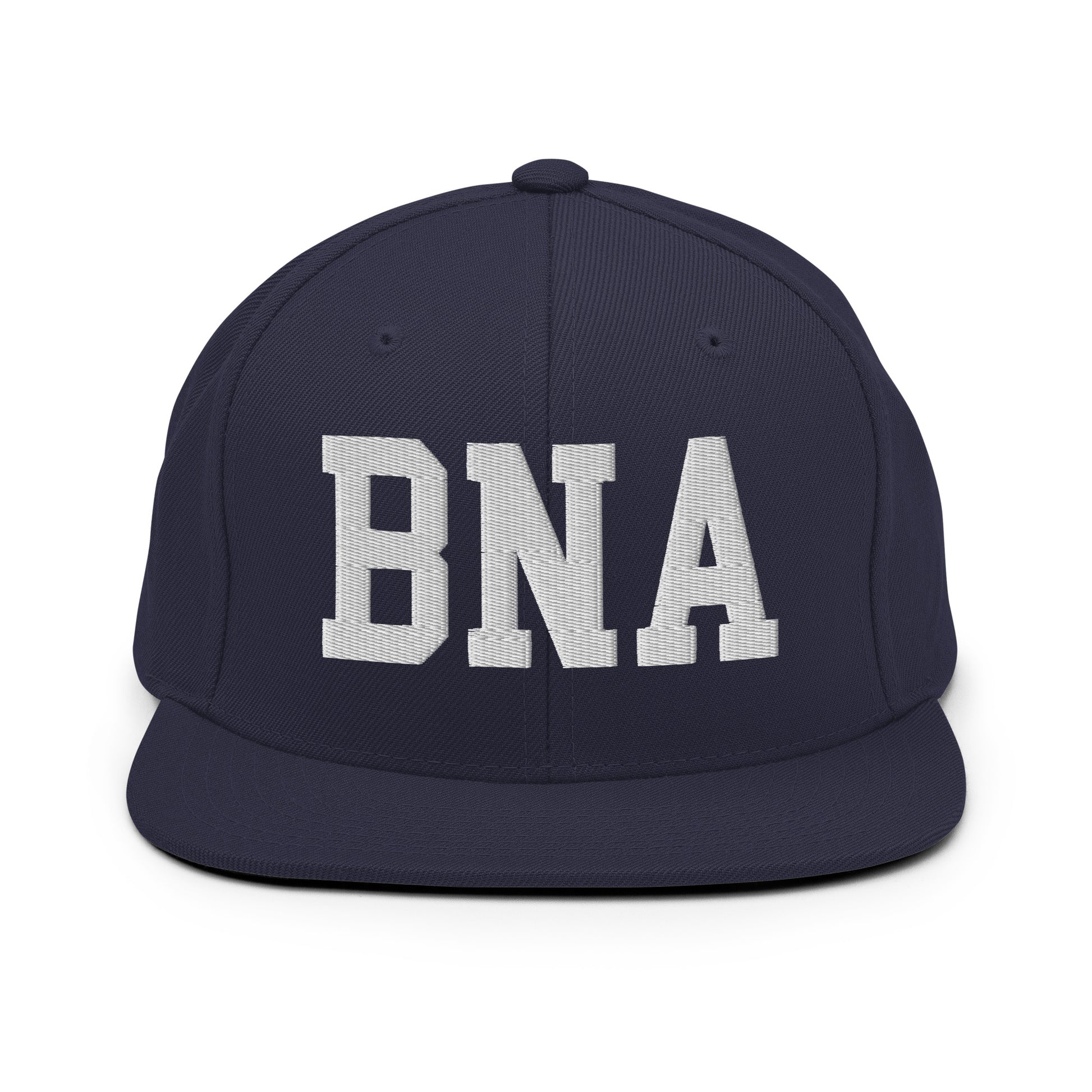 College-Style Classic Snapback Hat • White • BNA Nashville Souvenir • YHM Designs - Image 15