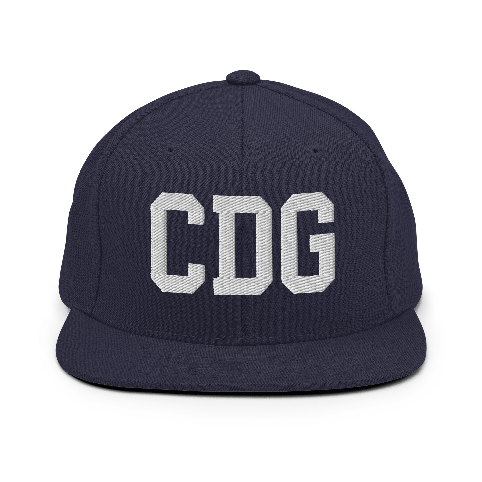 College-Style Classic Snapback Hat • White • CDG Paris • YHM Designs - Image 15