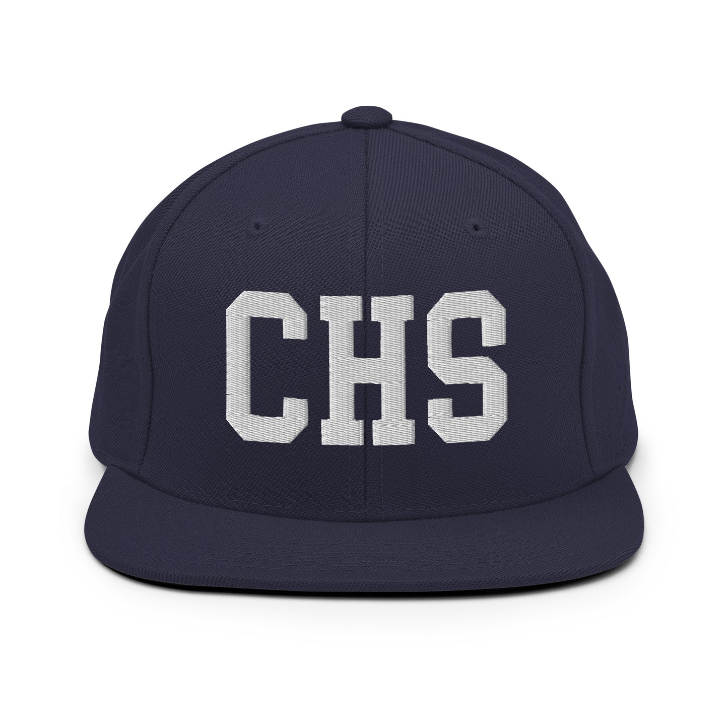 College-Style Classic Snapback Hat • White • CHS Charleston Souvenir • YHM Designs - Image 15