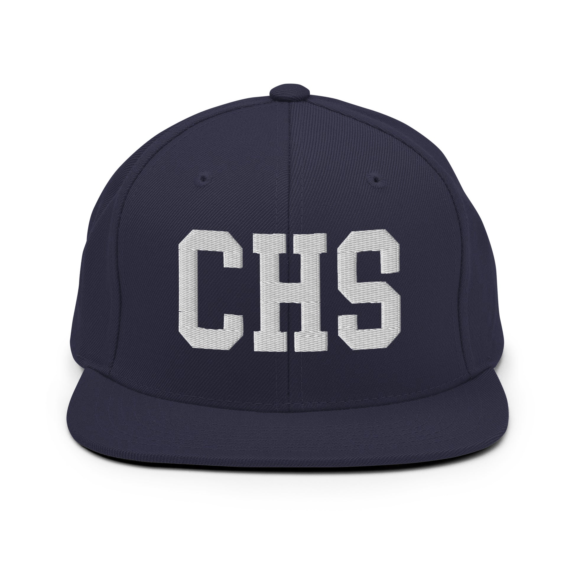 College-Style Classic Snapback Hat • White • CHS Charleston Souvenir • YHM Designs - Image 15
