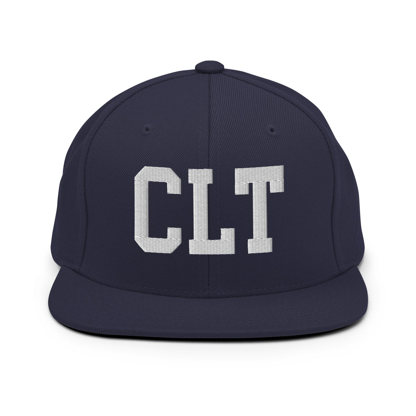 College-Style Classic Snapback Hat • White • CLT Charlotte • YHM Designs - Image 15