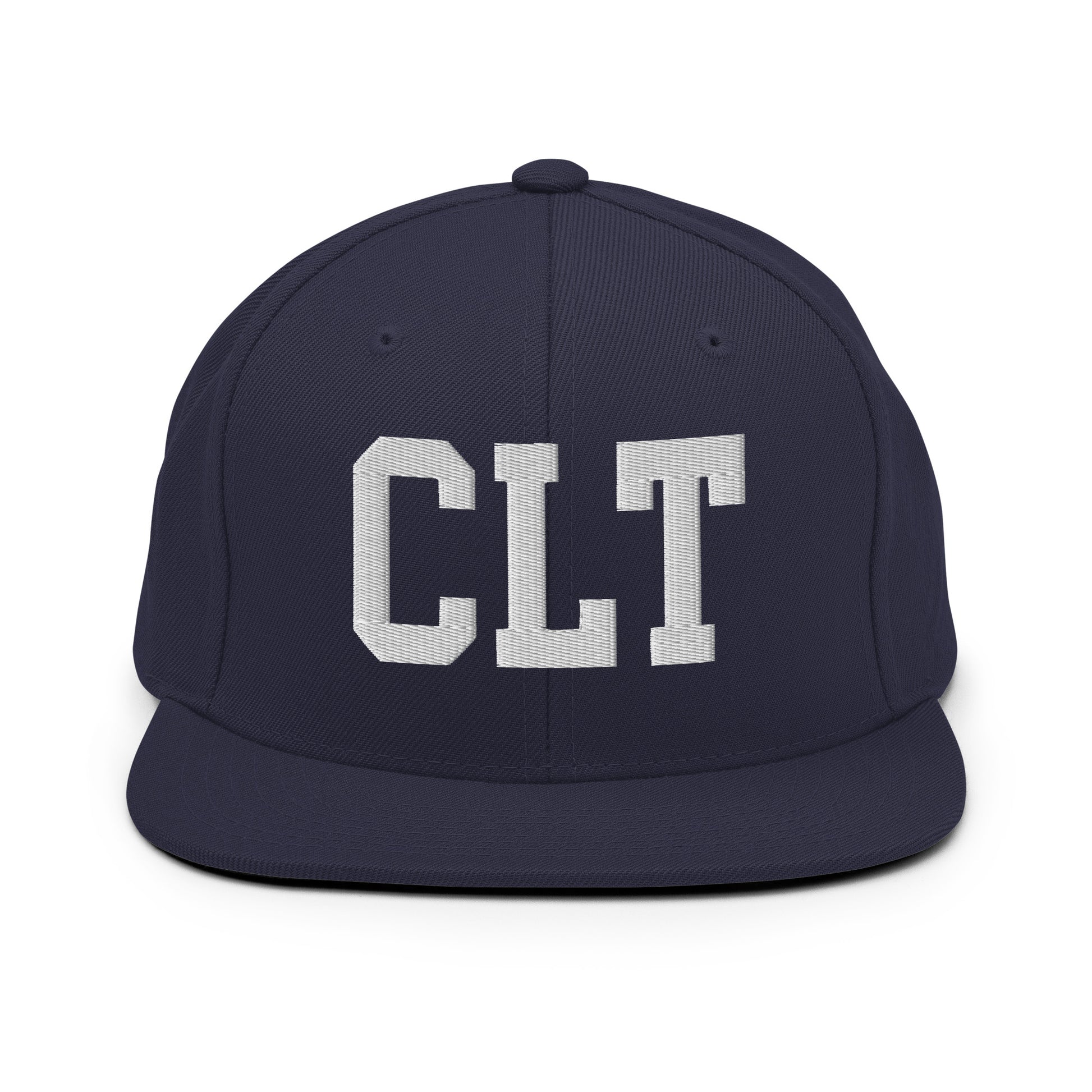 College-Style Classic Snapback Hat • White • CLT Charlotte • YHM Designs - Image 15