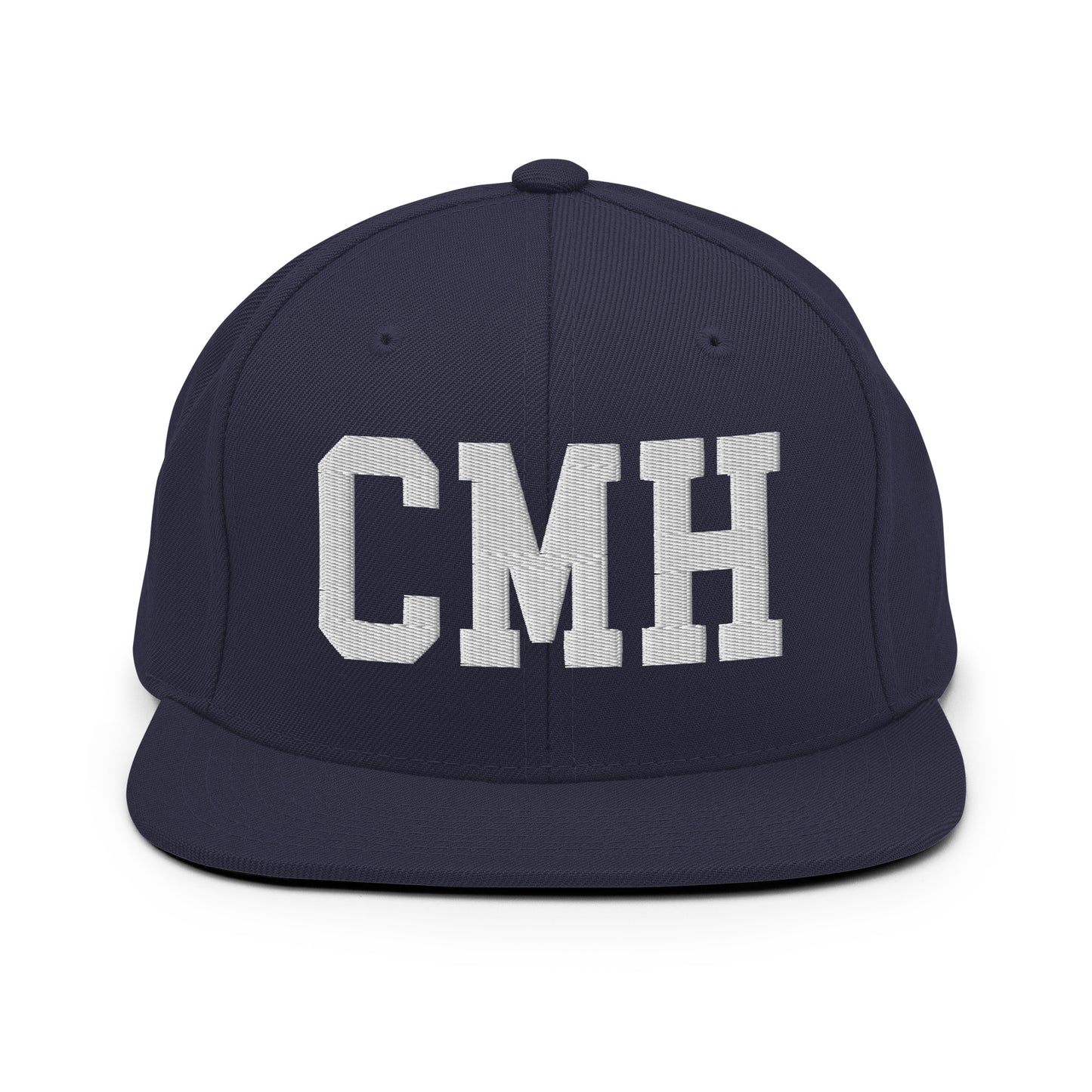 College-Style Classic Snapback Hat • White • CMH Columbus Souvenir • YHM Designs - Image 15