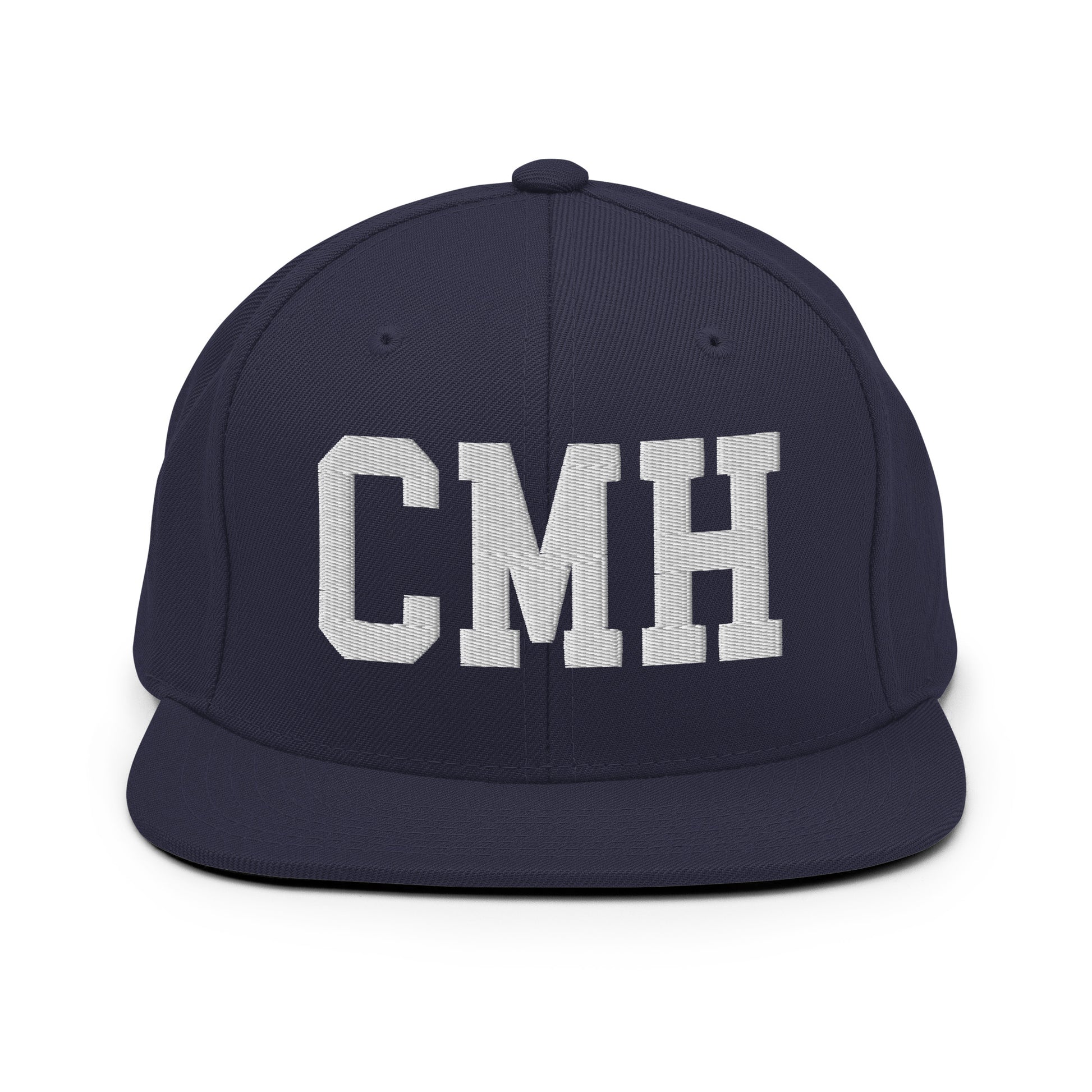 College-Style Classic Snapback Hat • White • CMH Columbus Souvenir • YHM Designs - Image 15