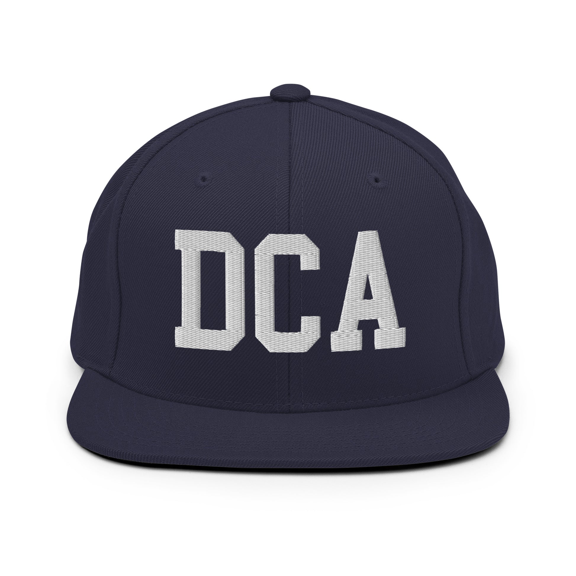 College-Style Classic Snapback Hat • White • DCA Washington • YHM Designs - Image 15