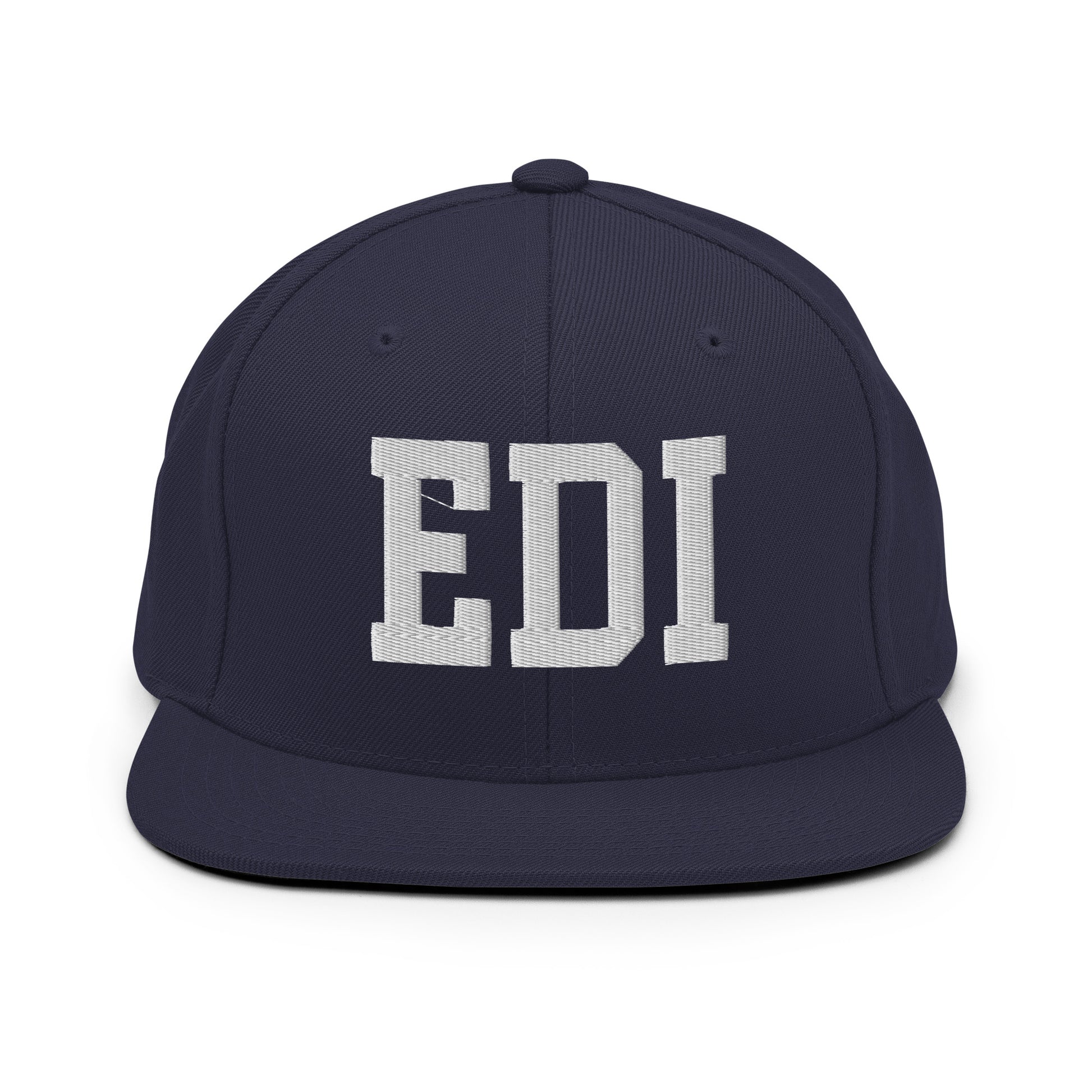 College-Style Classic Snapback Hat • White • EDI Edinburgh Souvenir • YHM Designs - Image 15