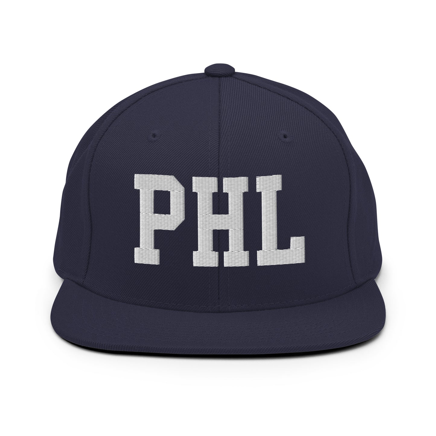 College-Style Classic Snapback Hat • White • PHL Philadelphia Souvenir • YHM Designs - Image 15