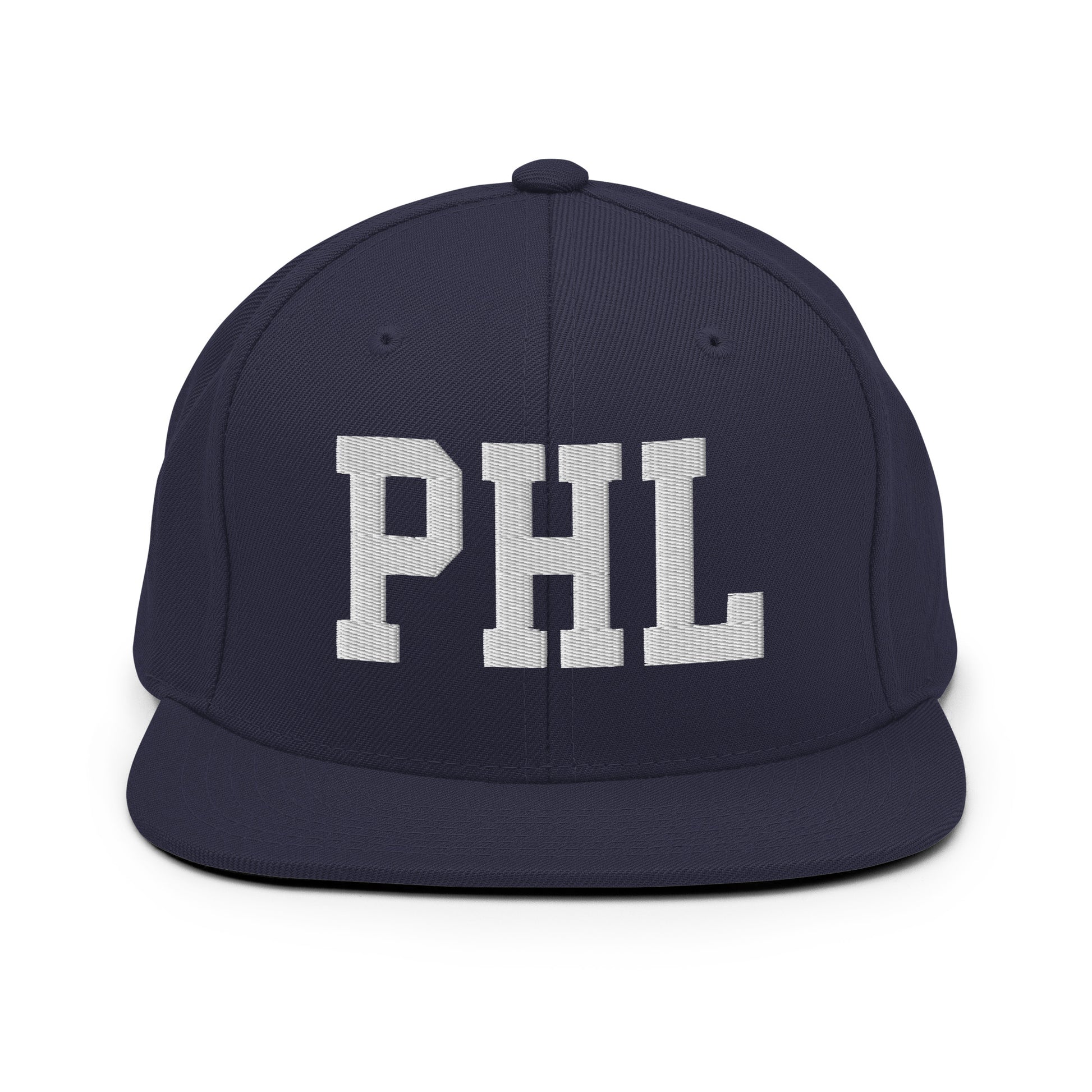 College-Style Classic Snapback Hat • White • PHL Philadelphia Souvenir • YHM Designs - Image 15