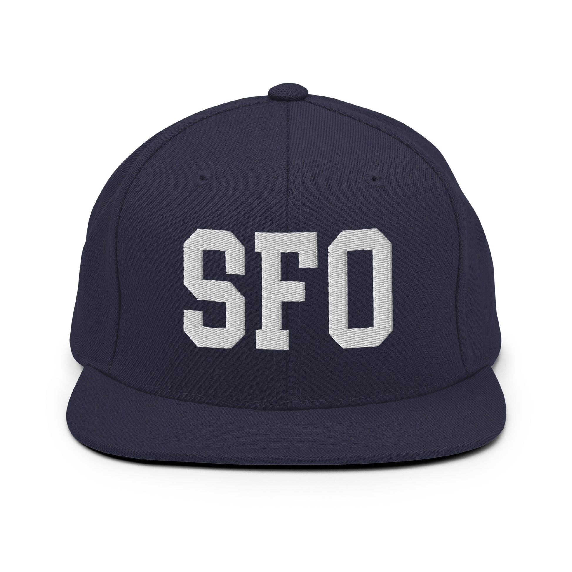 College-Style Classic Snapback Hat • White • SFO San Francisco • YHM Designs - Image 15