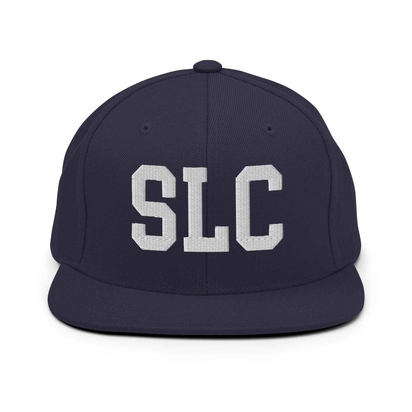 College-Style Classic Snapback Hat • White • SLC Salt Lake City Souvenir • YHM Designs - Image 15