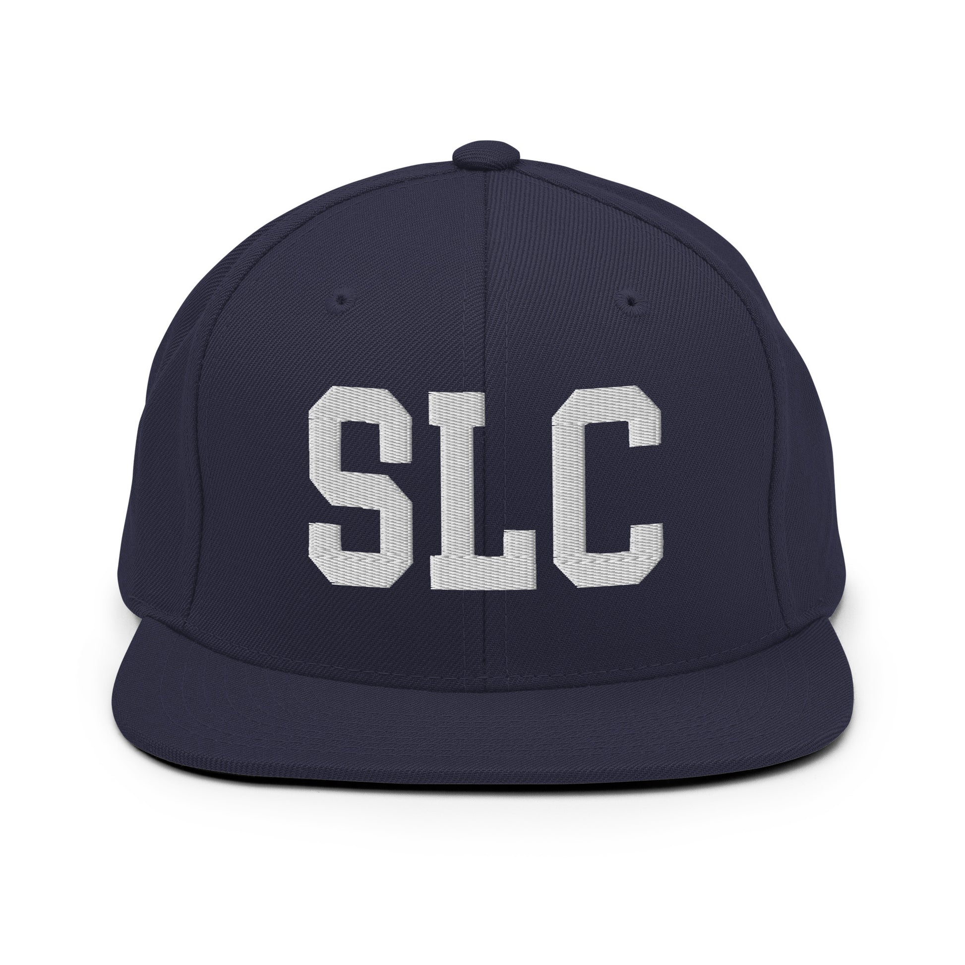 College-Style Classic Snapback Hat • White • SLC Salt Lake City Souvenir • YHM Designs - Image 15