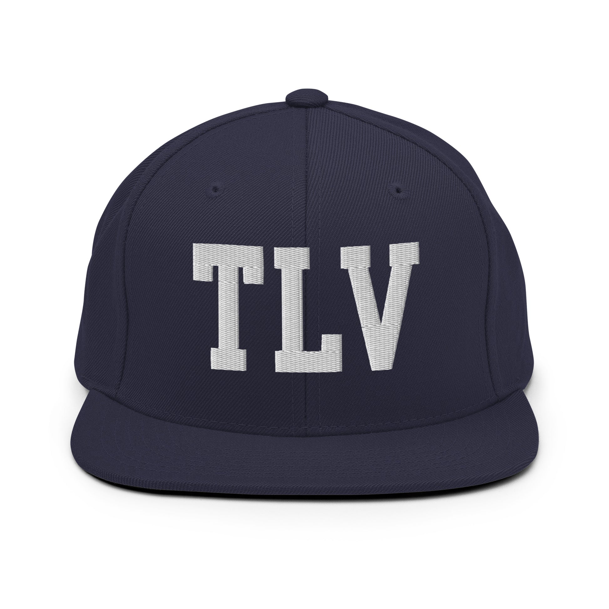 College-Style Classic Snapback Hat • White • TLV Tel Aviv Souvenir • YHM Designs - Image 15