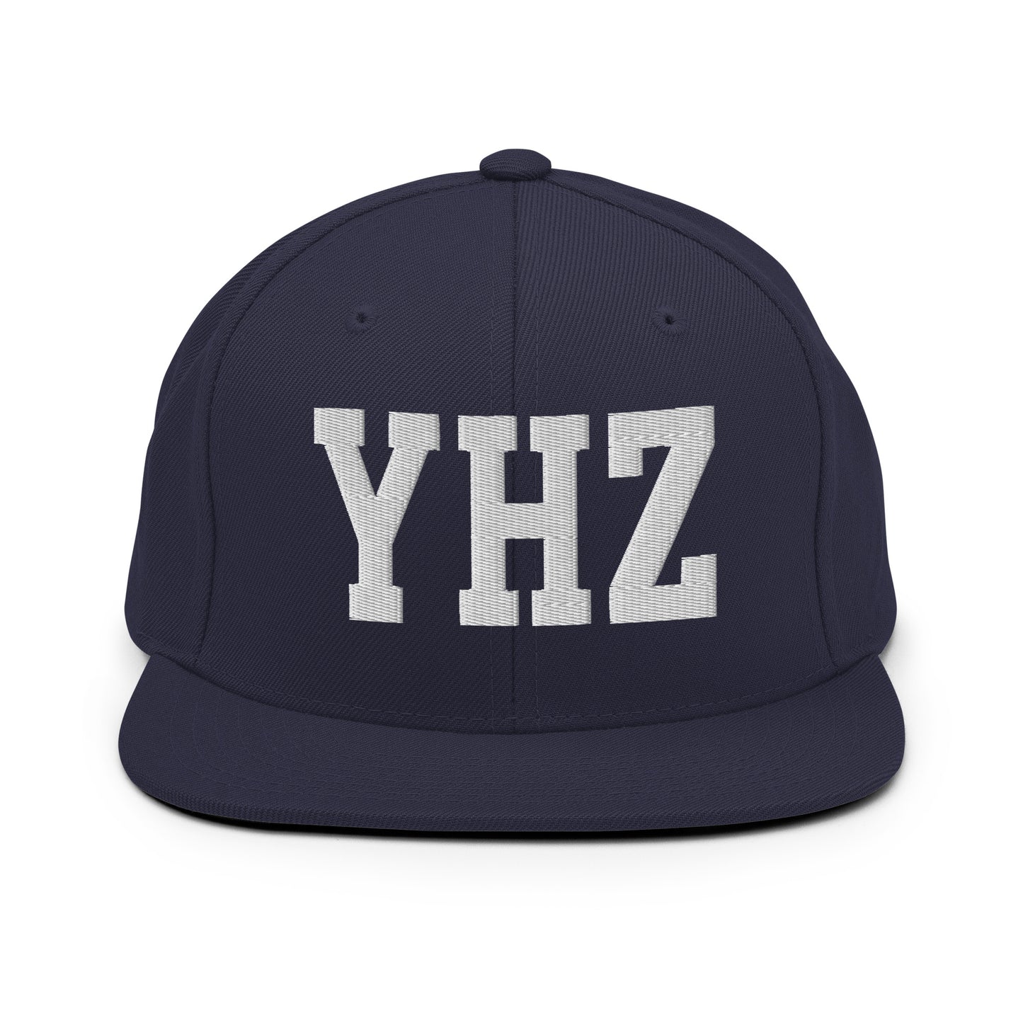 College-Style Classic Snapback Hat • White • YHZ Halifax Souvenir • YHM Designs - Image 15