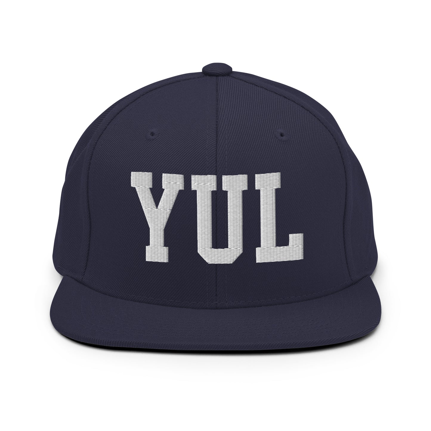 College-Style Classic Snapback Hat • White • YUL Montreal Souvenir • YHM Designs - Image 15