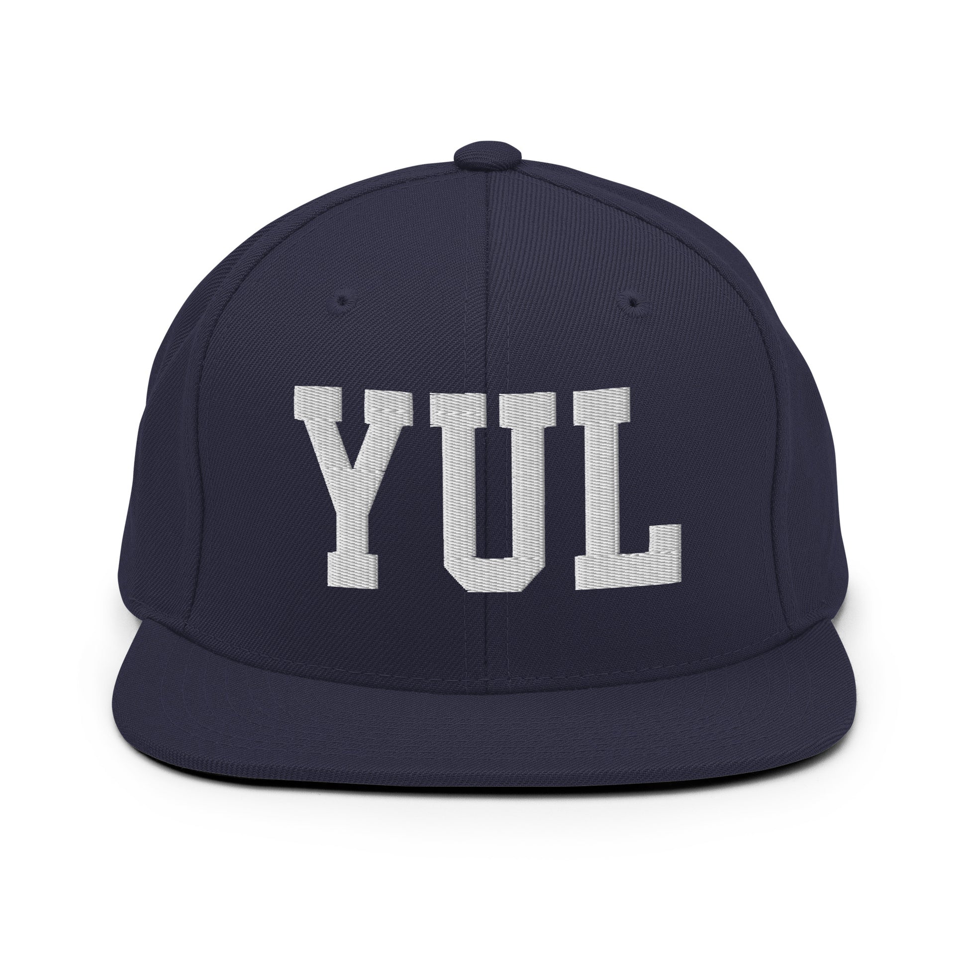 College-Style Classic Snapback Hat • White • YUL Montreal Souvenir • YHM Designs - Image 15