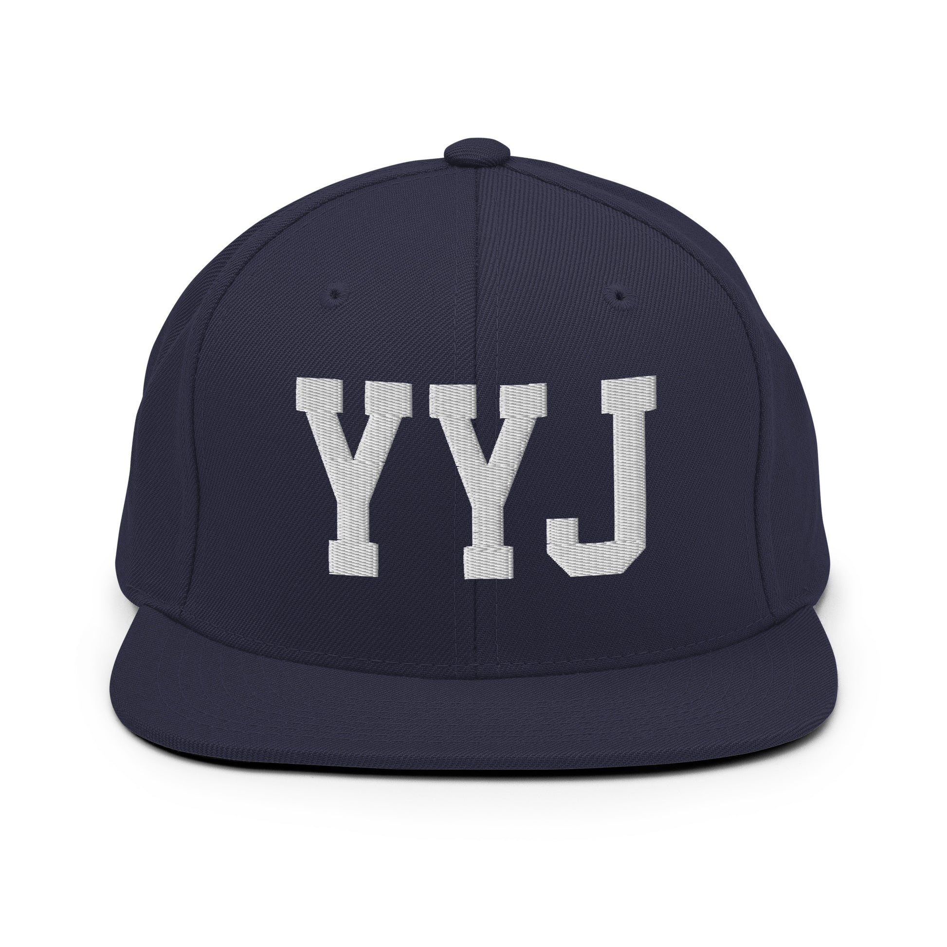 College-Style Classic Snapback Hat • White • YYJ Victoria • YHM Designs - Image 15