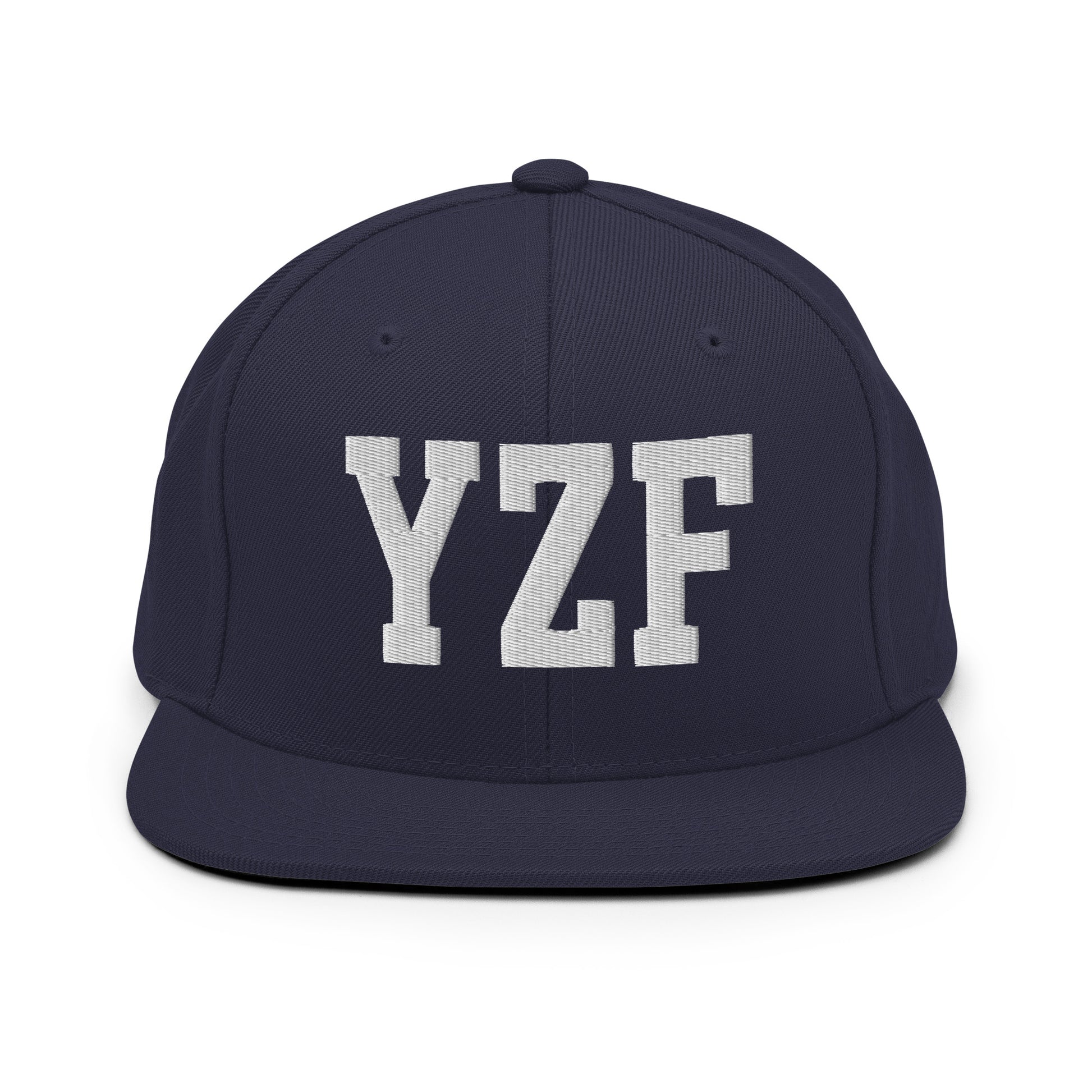 College-Style Classic Snapback Hat • White • YZF Yellowknife Souvenir • YHM Designs - Image 15