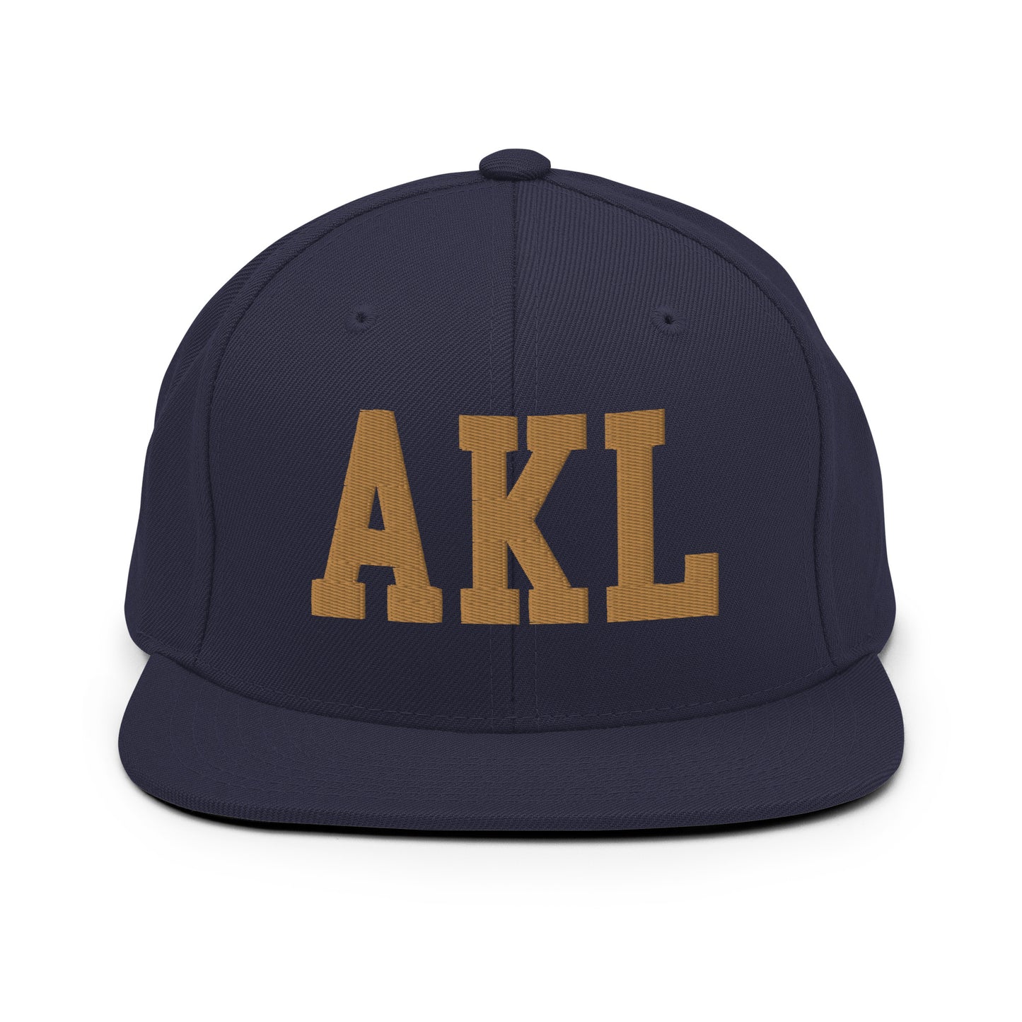 College-Style Classic Snapback Hat • Old Gold • AKL Auckland Souvenir • YHM Designs - Image 14