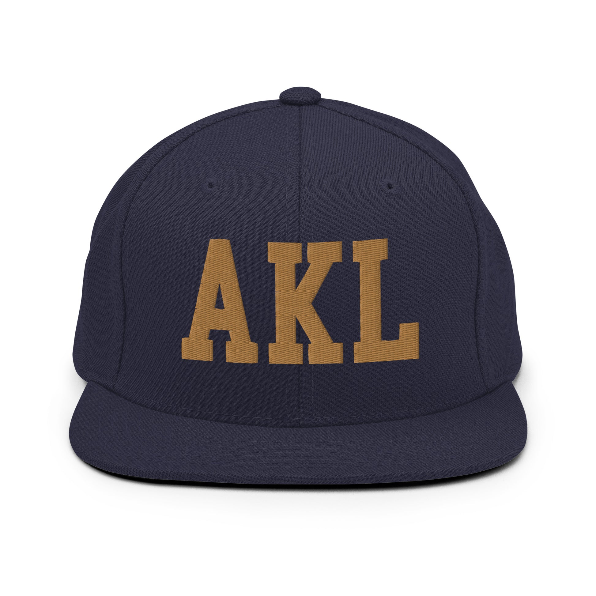 College-Style Classic Snapback Hat • Old Gold • AKL Auckland Souvenir • YHM Designs - Image 14