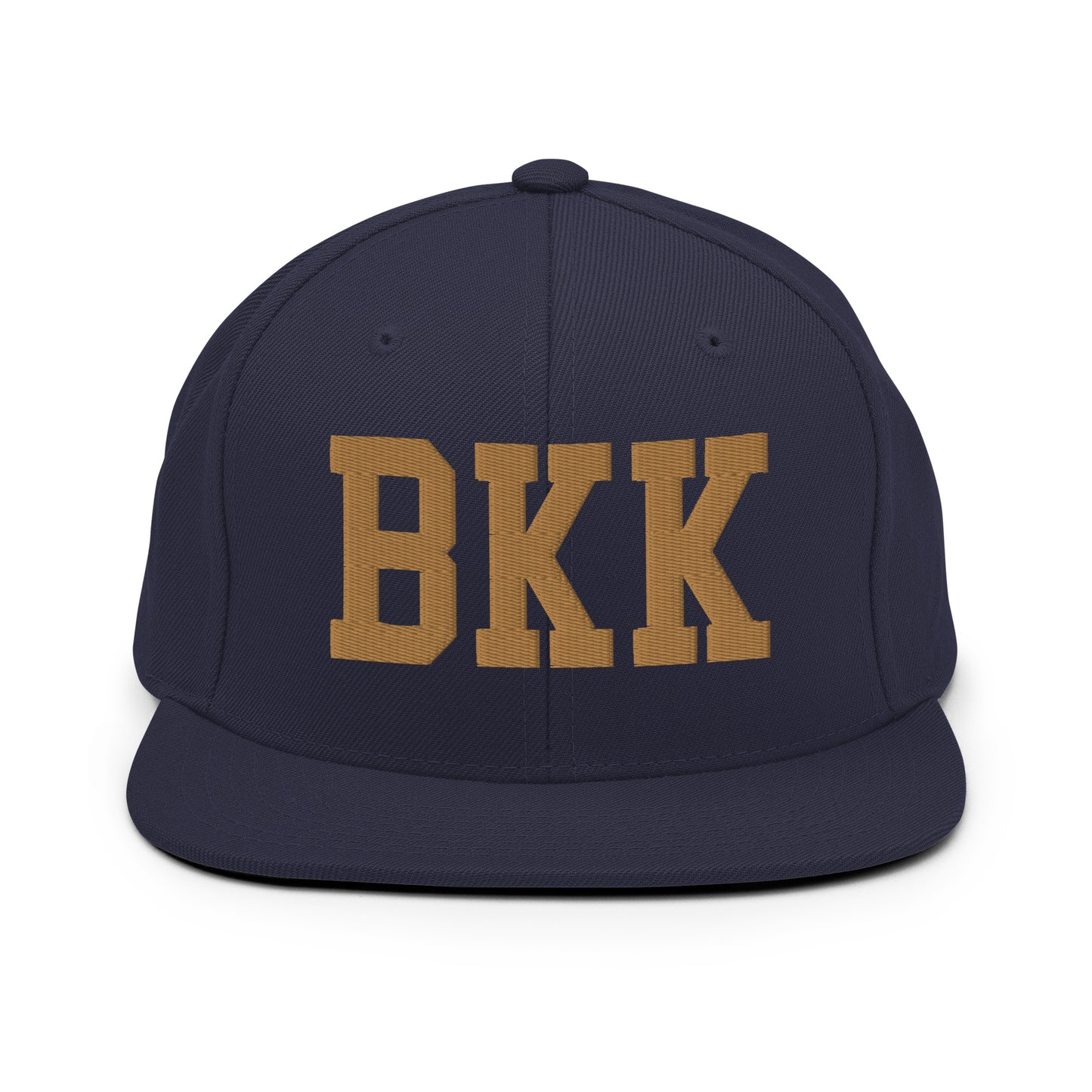 College-Style Classic Snapback Hat • Old Gold • BKK Bangkok Souvenir • YHM Designs - Image 14