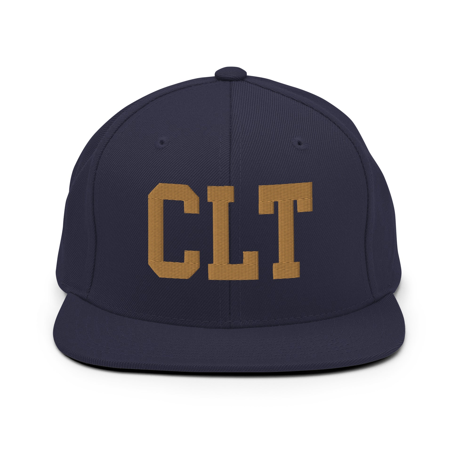 College-Style Classic Snapback Hat • Old Gold • CLT Charlotte • YHM Designs - Image 14