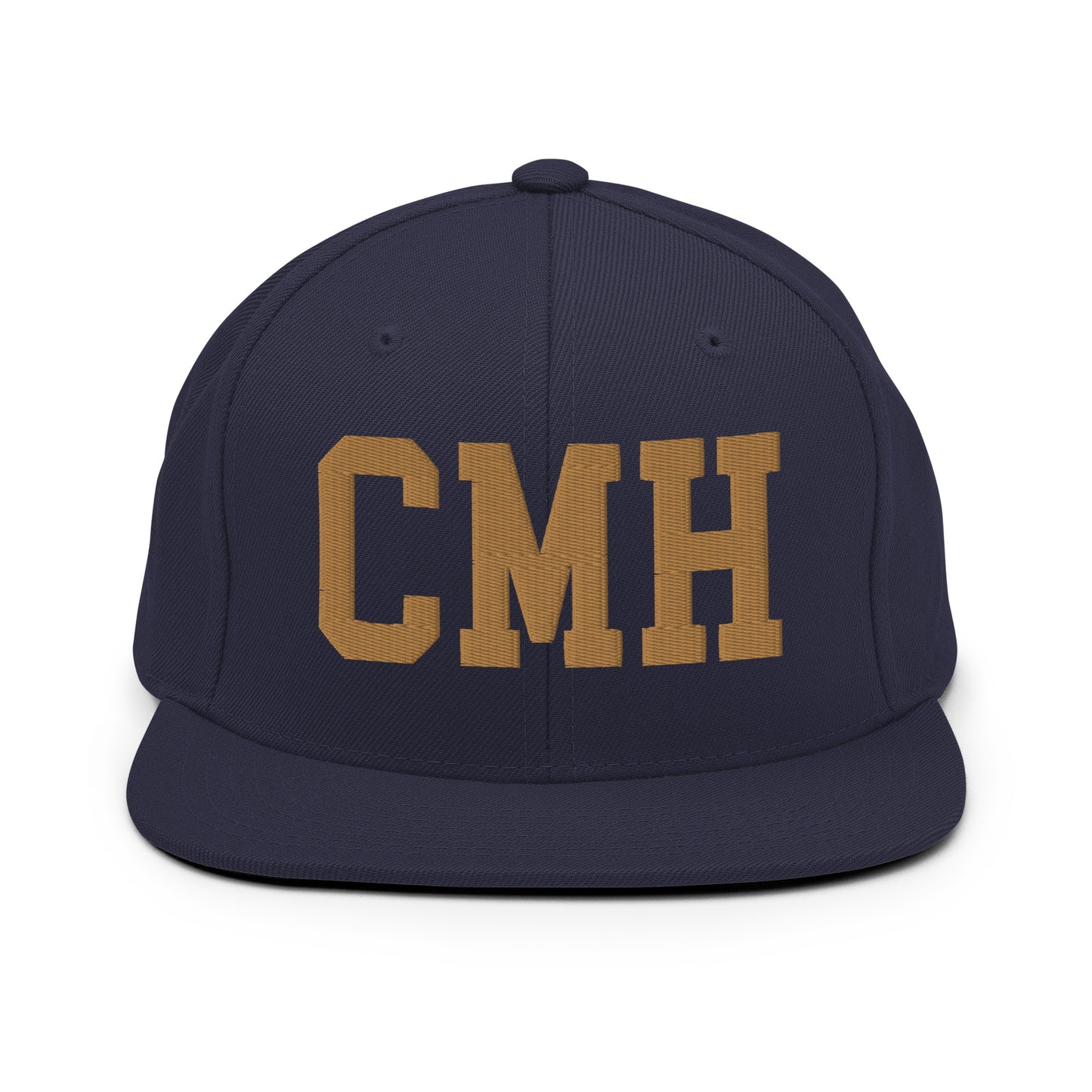 College-Style Classic Snapback Hat • Old Gold • CMH Columbus Souvenir • YHM Designs - Image 14