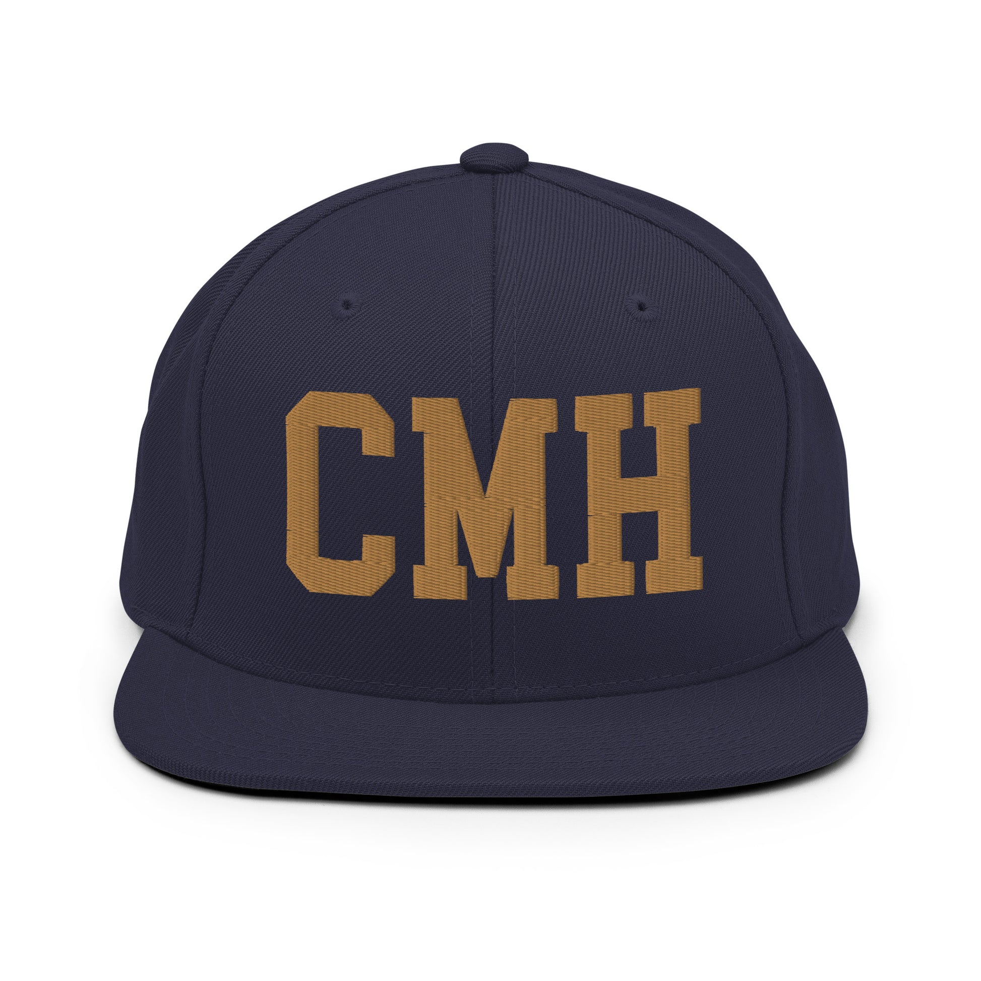 College-Style Classic Snapback Hat • Old Gold • CMH Columbus Souvenir • YHM Designs - Image 14