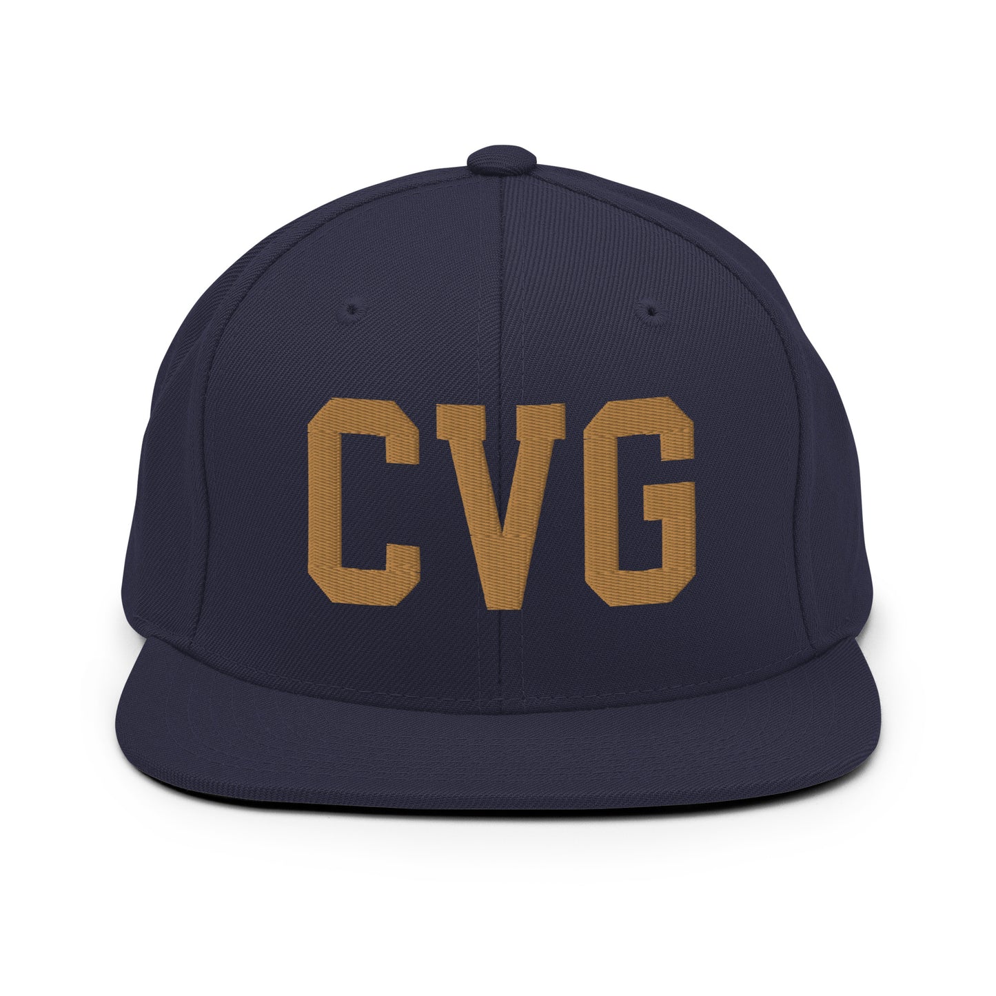 College-Style Classic Snapback Hat • Old Gold • CVG Cincinnati Souvenir • YHM Designs - Image 14
