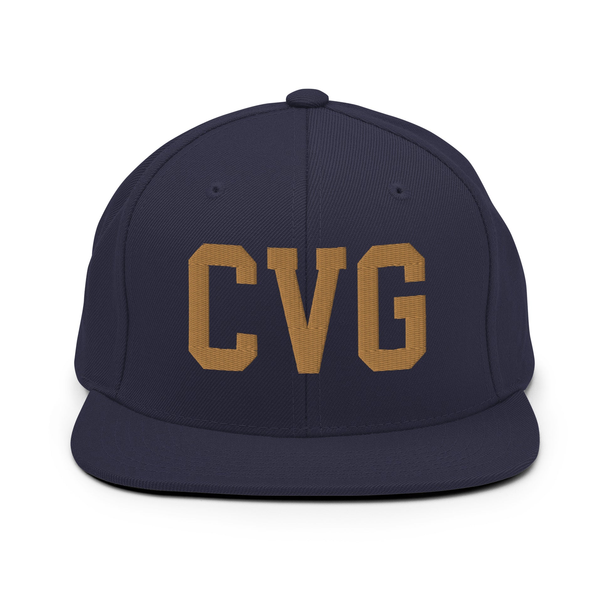 College-Style Classic Snapback Hat • Old Gold • CVG Cincinnati Souvenir • YHM Designs - Image 14