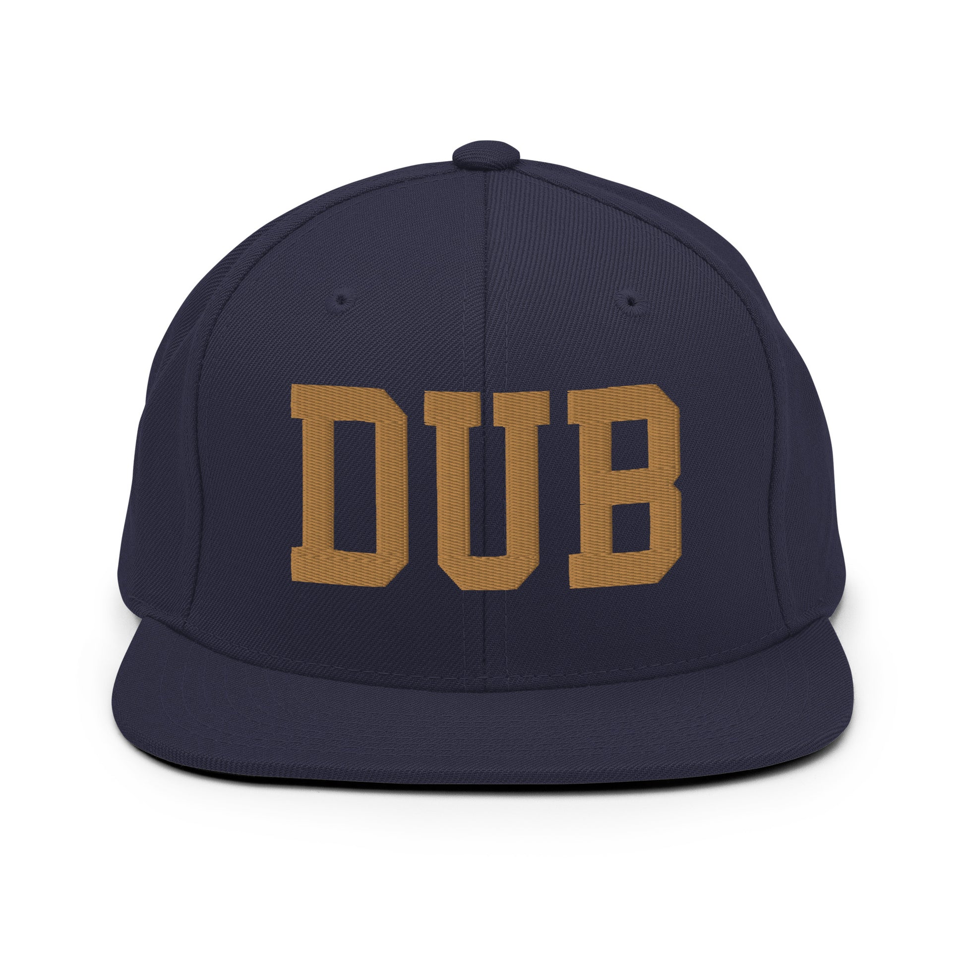 College-Style Classic Snapback Hat • Old Gold • DUB Dublin Souvenir • YHM Designs - Image 14