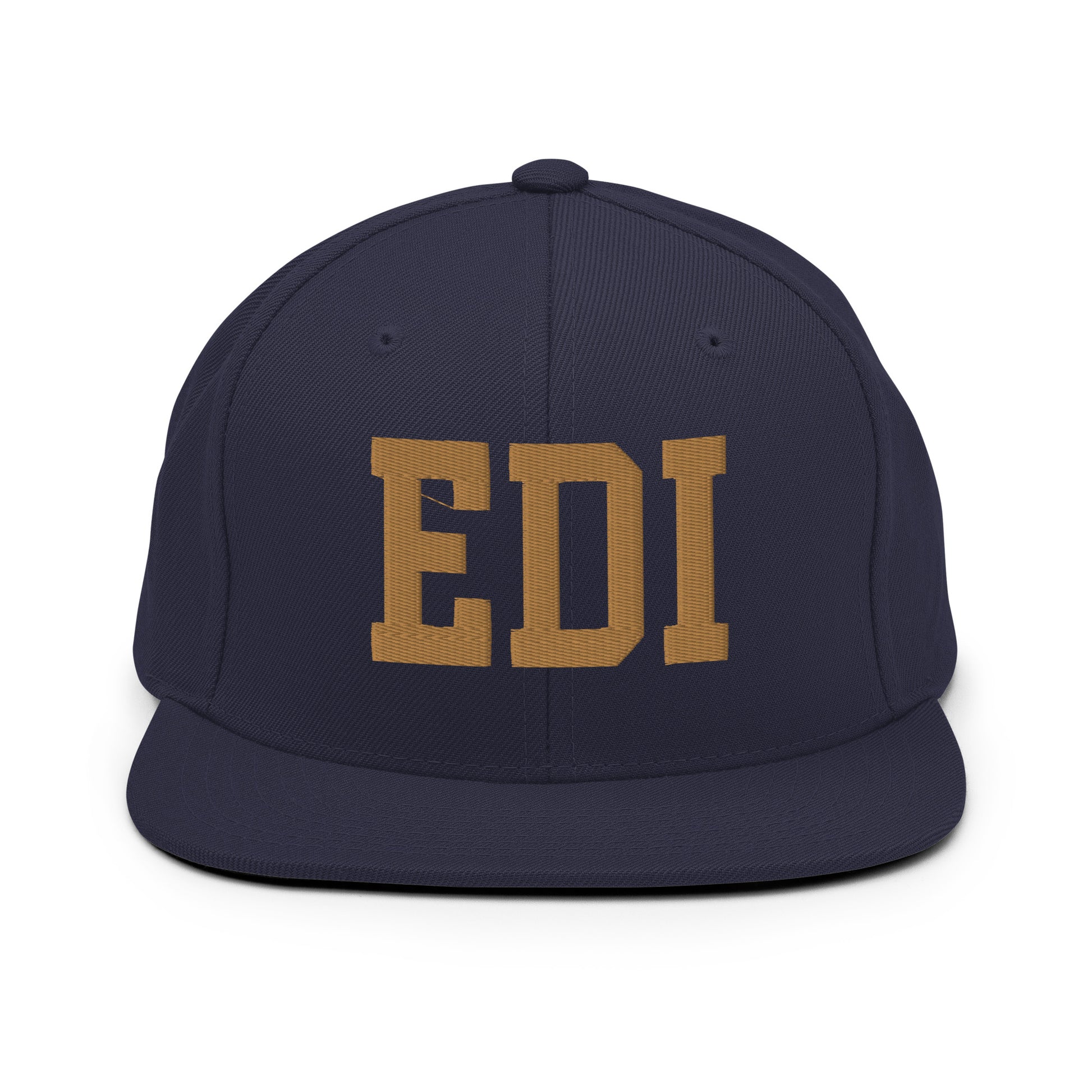 College-Style Classic Snapback Hat • Old Gold • EDI Edinburgh Souvenir • YHM Designs - Image 14