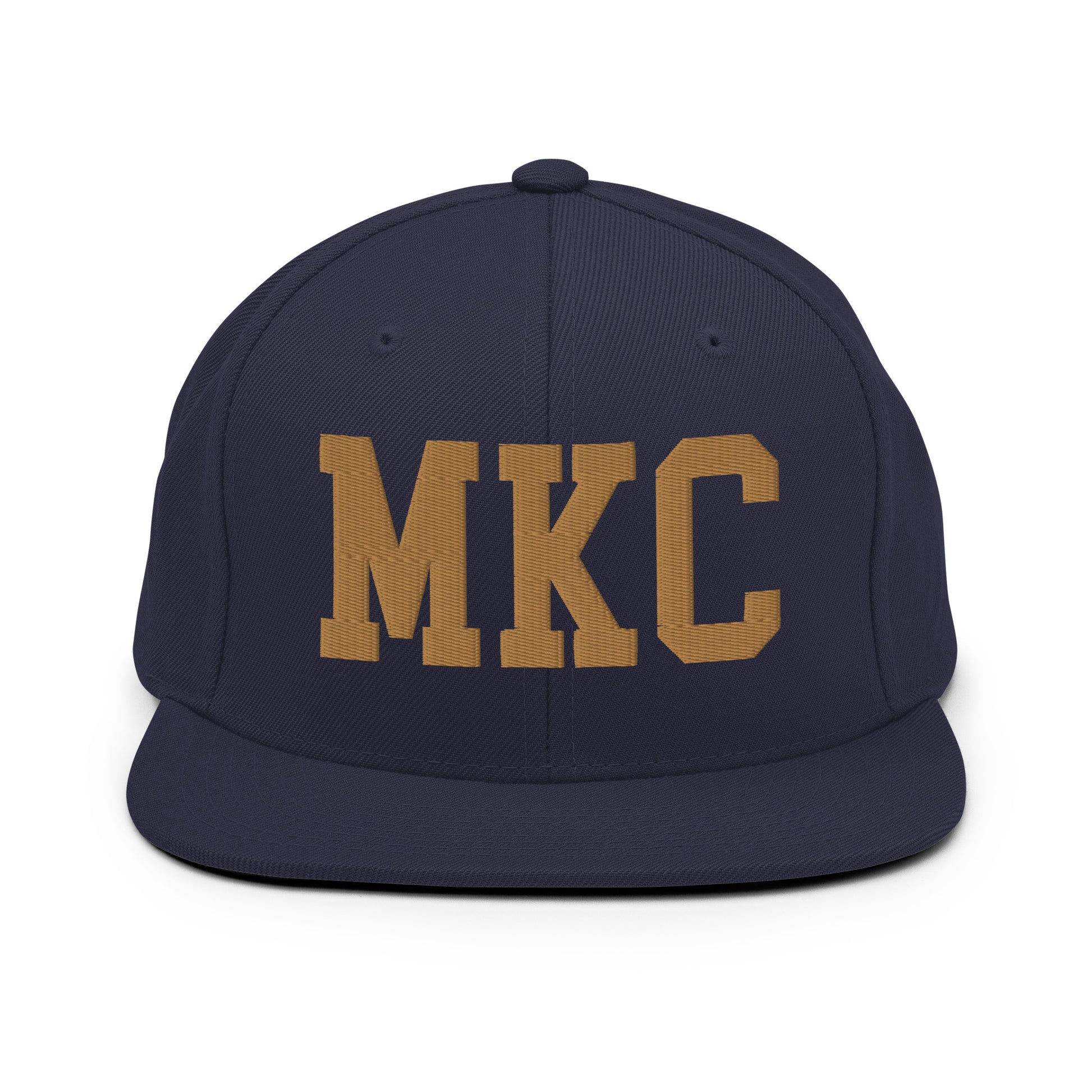 College-Style Classic Snapback Hat • Old Gold • MKC Kansas City Souvenir • YHM Designs - Image 14