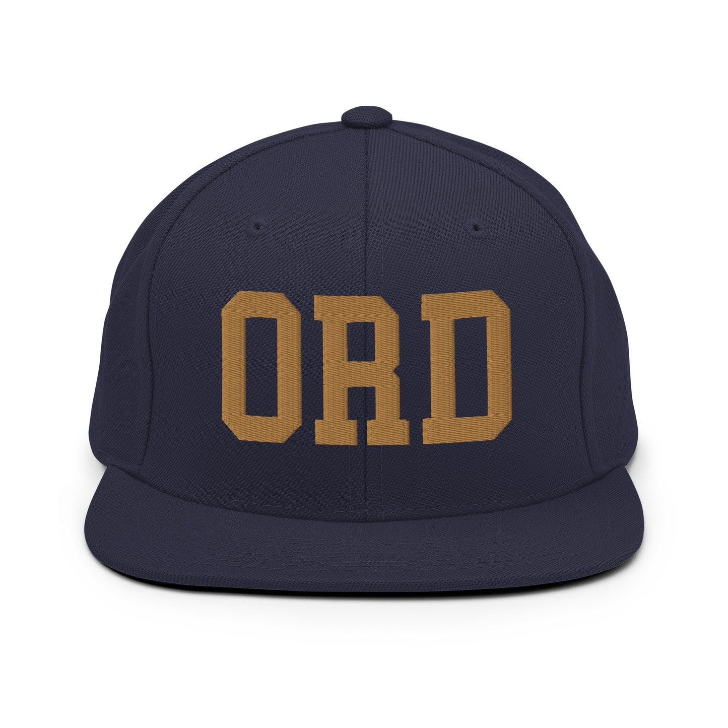College-Style Classic Snapback Hat • Old Gold • ORD Chicago Souvenir • YHM Designs - Image 14