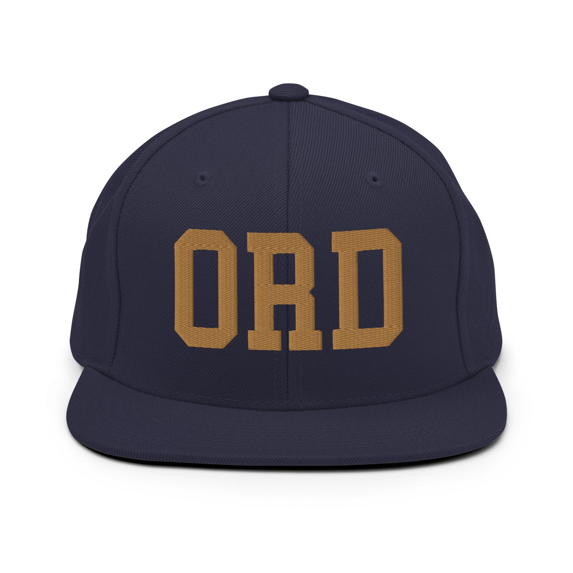 College-Style Classic Snapback Hat • Old Gold • ORD Chicago Souvenir • YHM Designs - Image 14